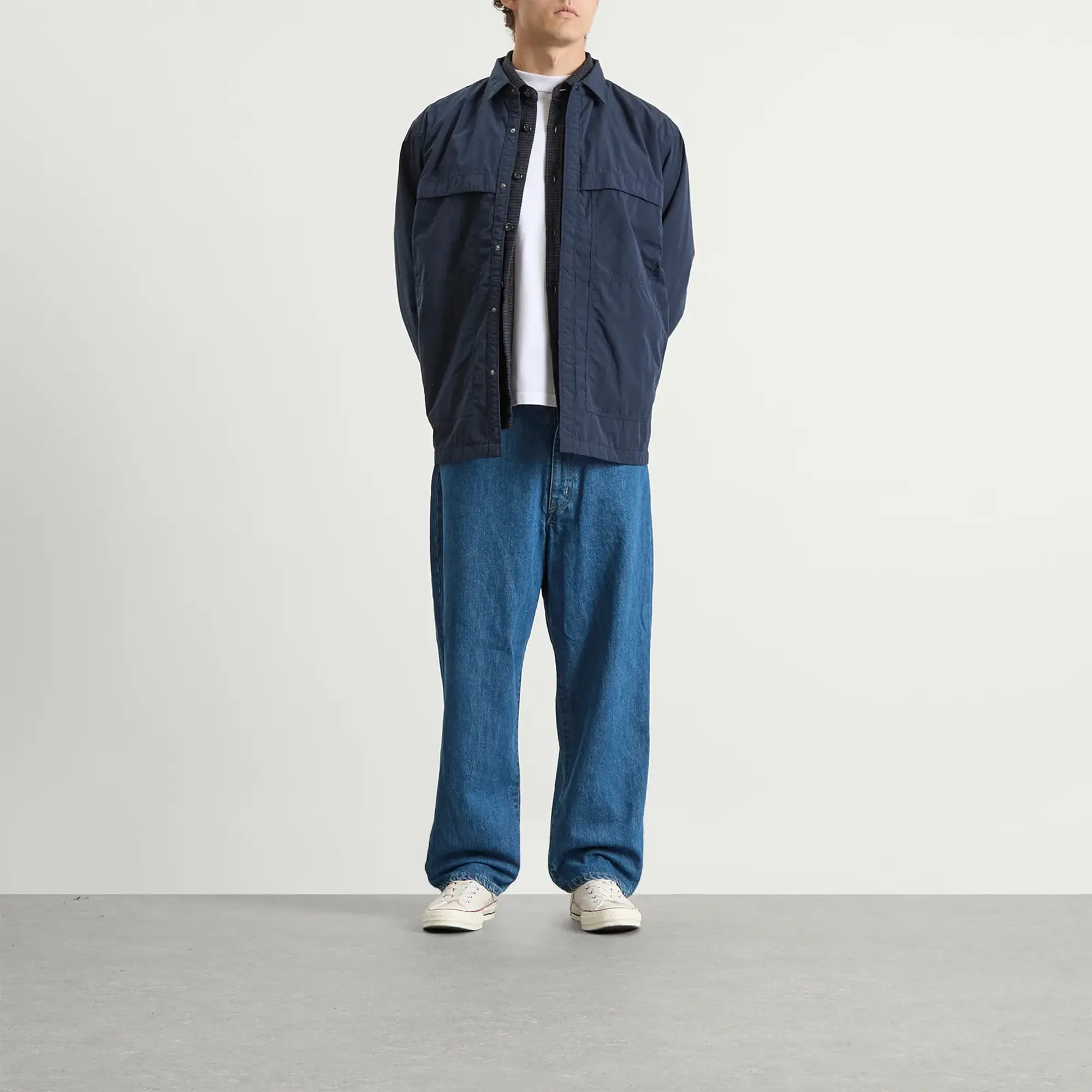 Nanamica Men's Insulation Shirt Jacket Navy