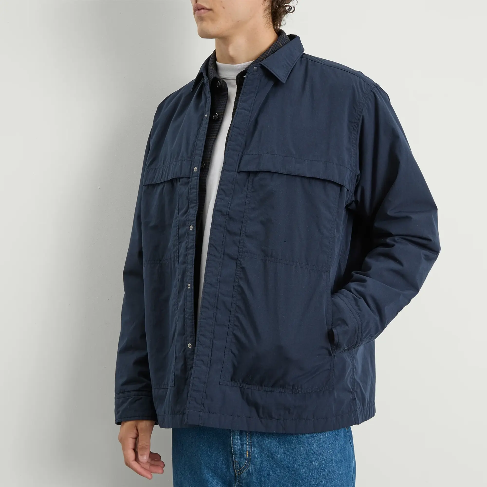Nanamica Men's Insulation Shirt Jacket Navy