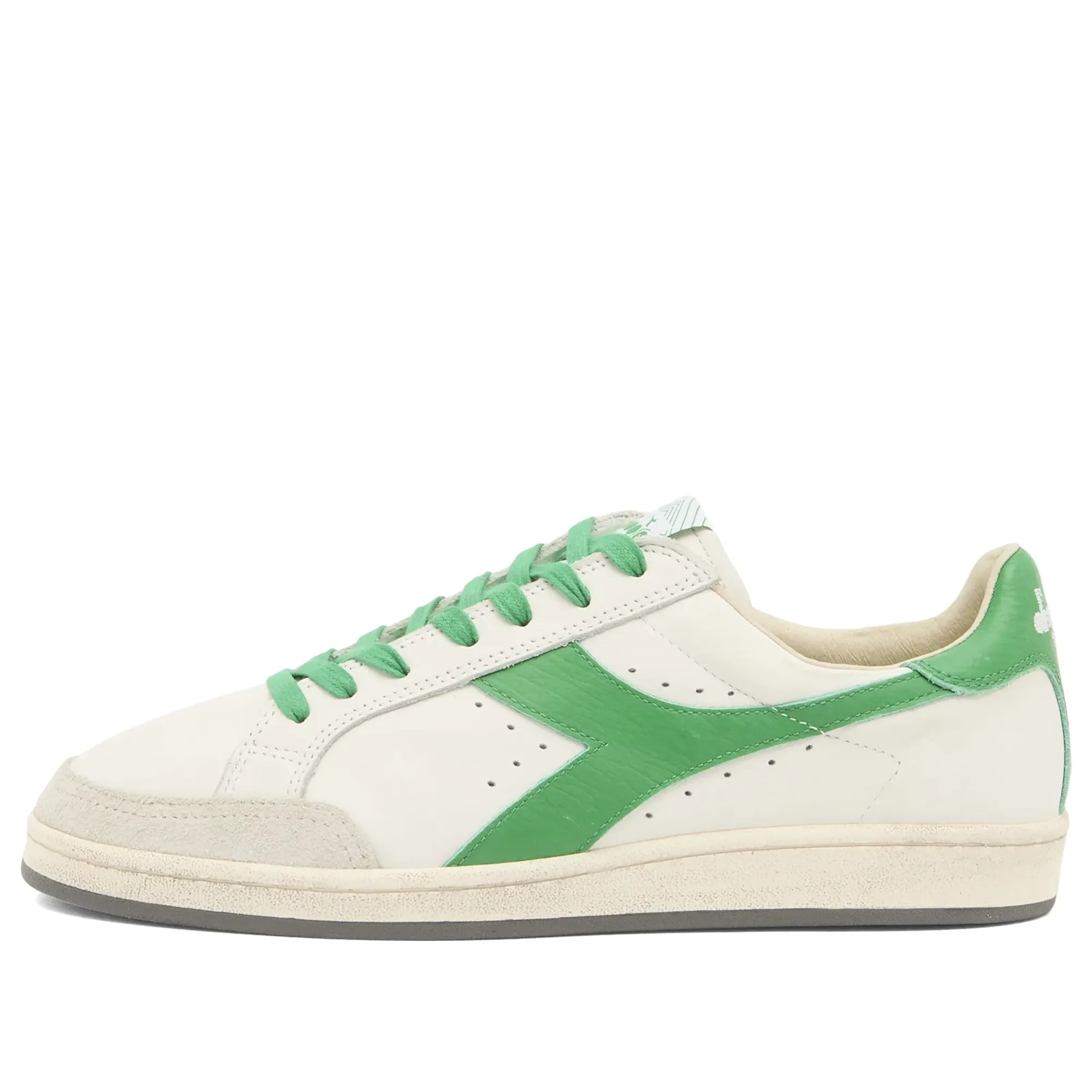 Diadora Men's Prestige Sneaker White/Peas Cream