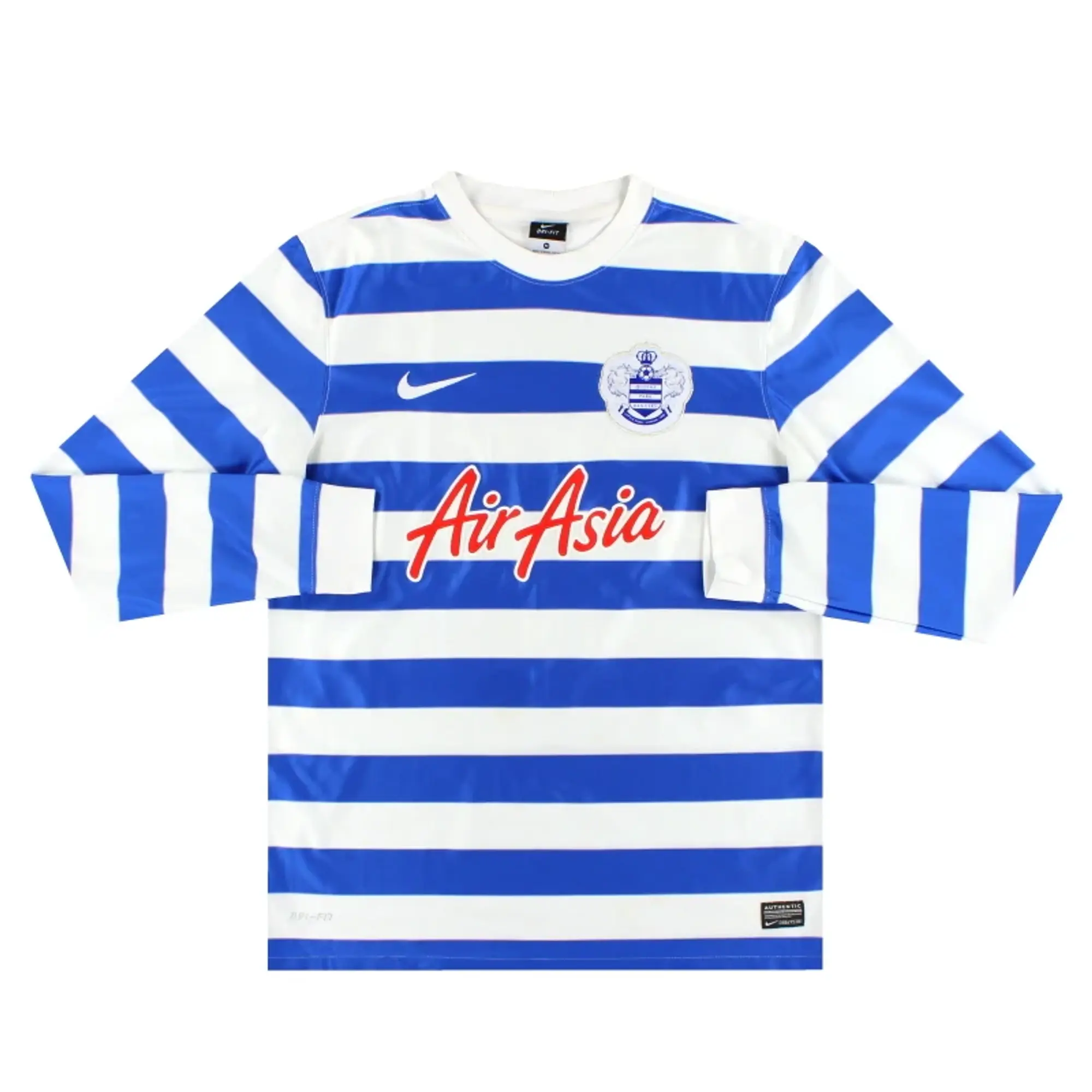 2014-15 QPR Nike Home Shirt L/S M - QPR / Excellent 