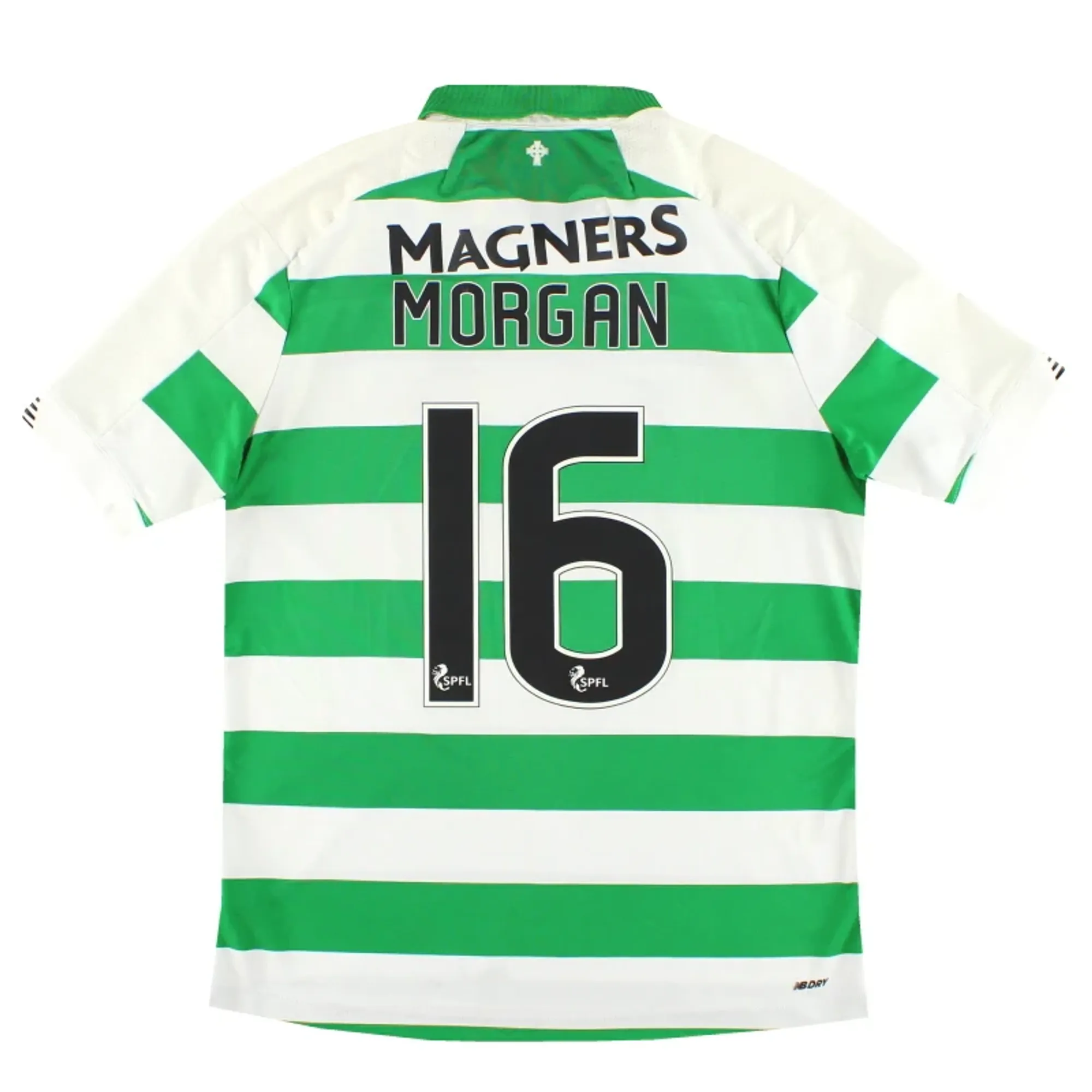 2019-20 Celtic New Balance Home Shirt Morgan #16 M - Celtic / Excellent 