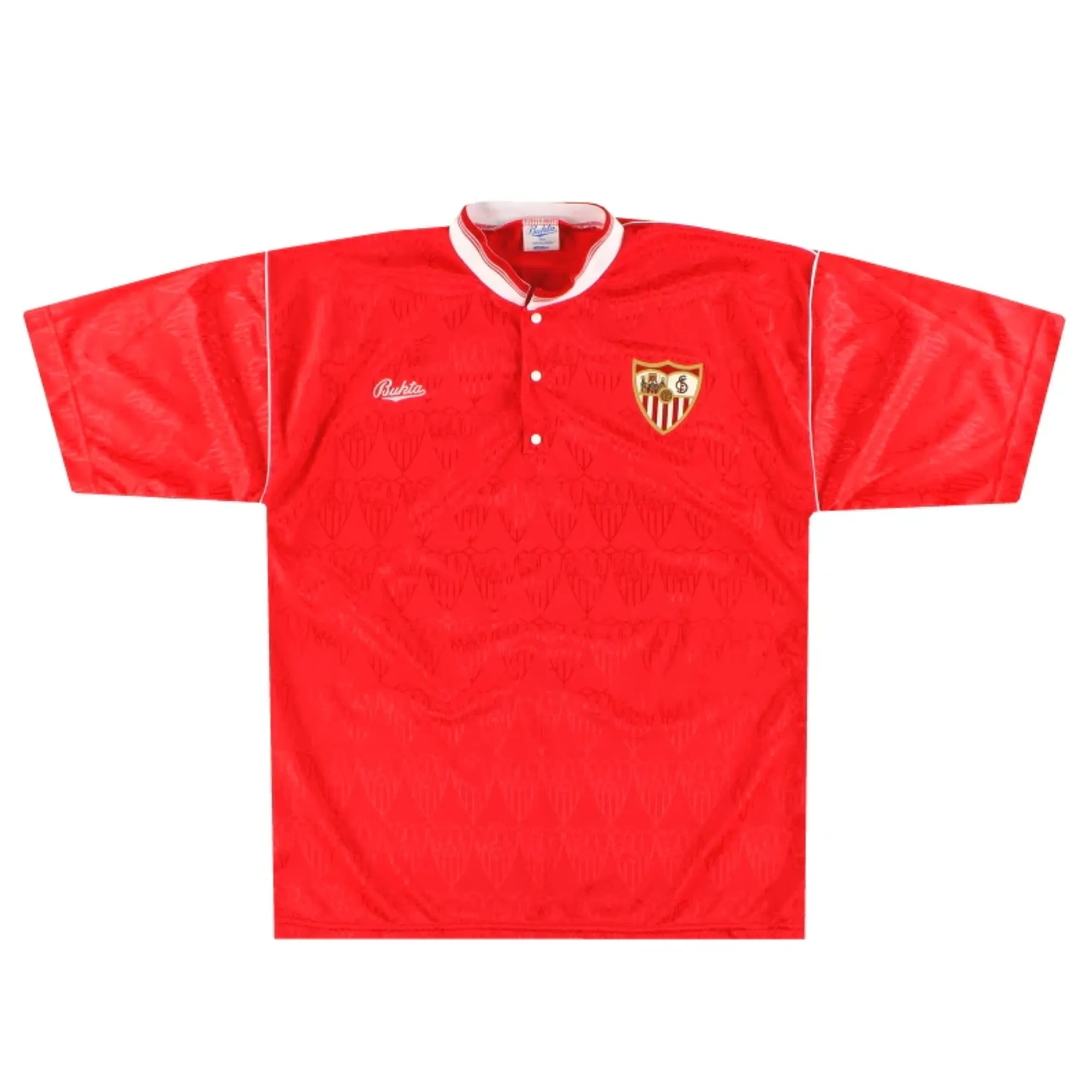 1990-92 Sevilla Bukta Away Shirt L - Sevilla / Excellent 