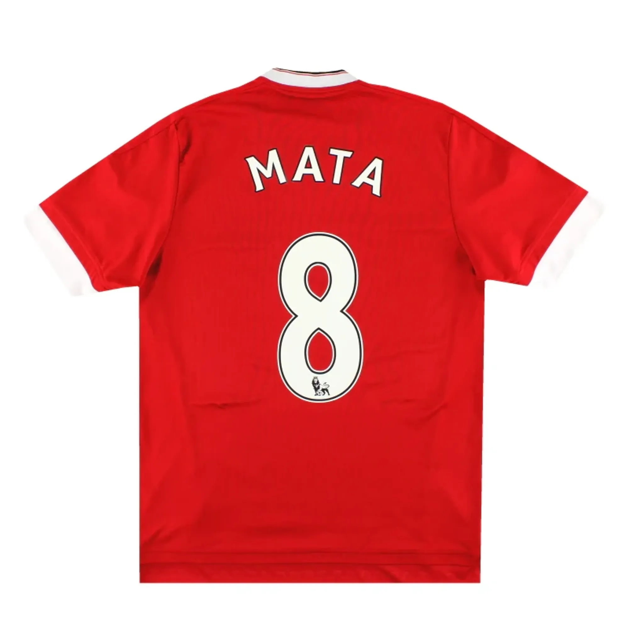 2015-16 Manchester United adidas Home Shirt Mata #8 M - Manchester United / Excellent 