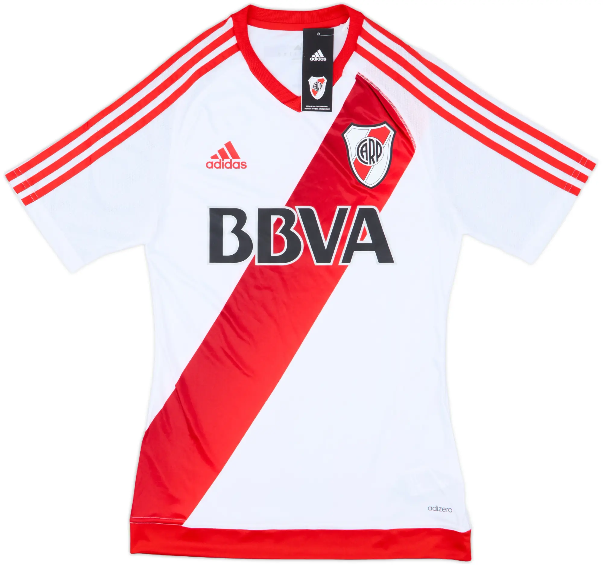 adidas River Plate Mens SS Player Issue Home Shirt 2016/17