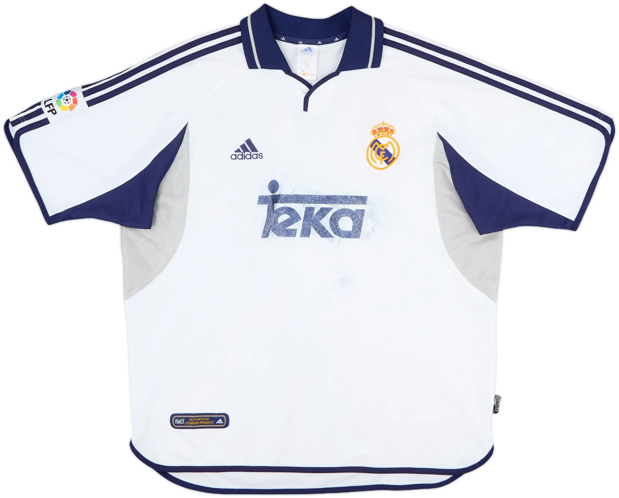 adidas Real Madrid Mens SS Home Shirt 2000/01