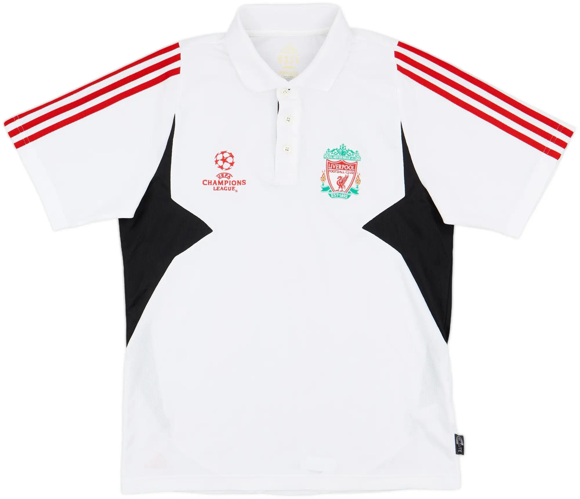 2007-08 Liverpool CL adidas Polo Shirt - 9/10 - (M)