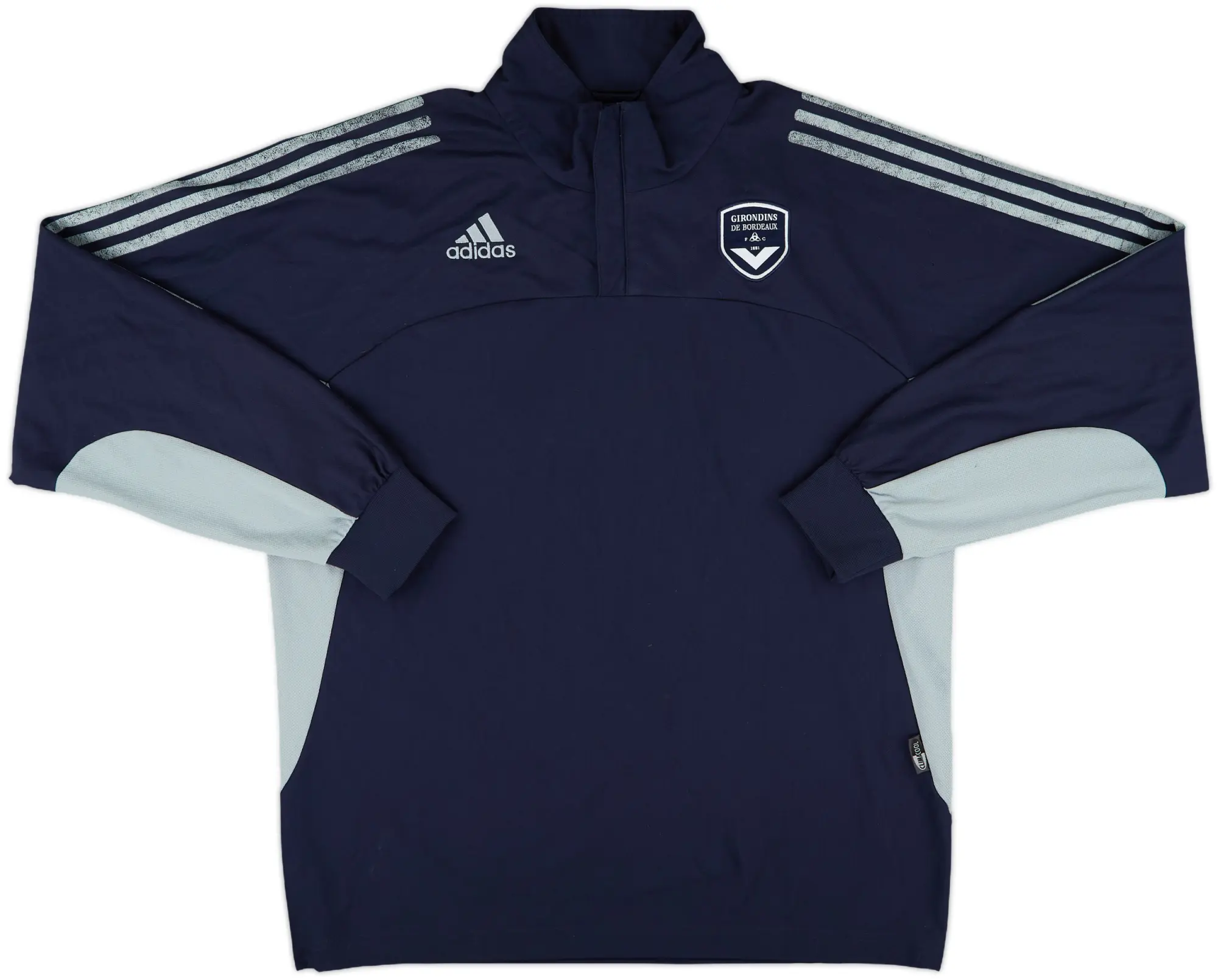 2003-04 Bordeaux adidas 1/4 Zip Sweat Top - 5/10 - (M)