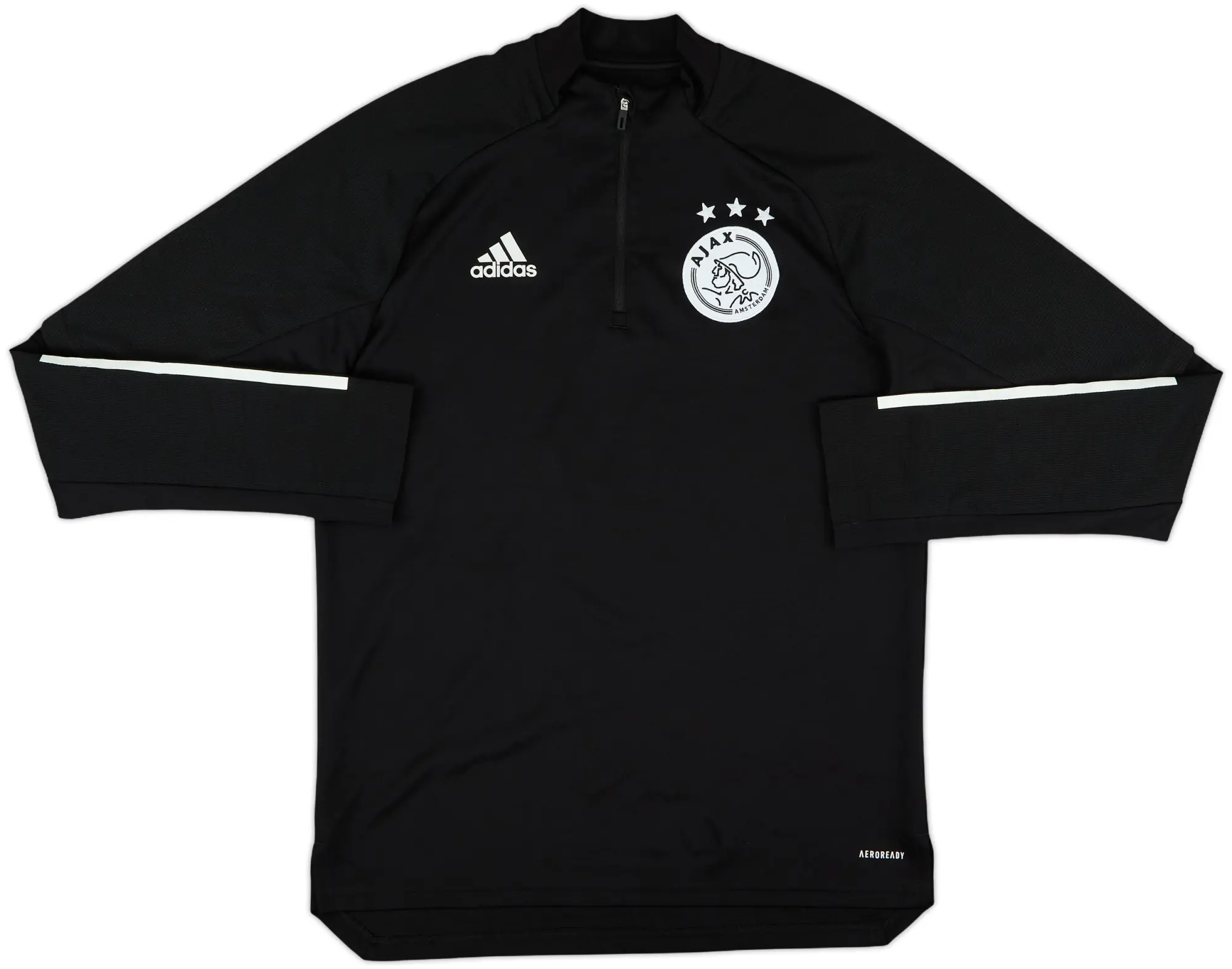 2019-20 Ajax adidas 1/4 Zip Sweat Top - 9/10 - (M)