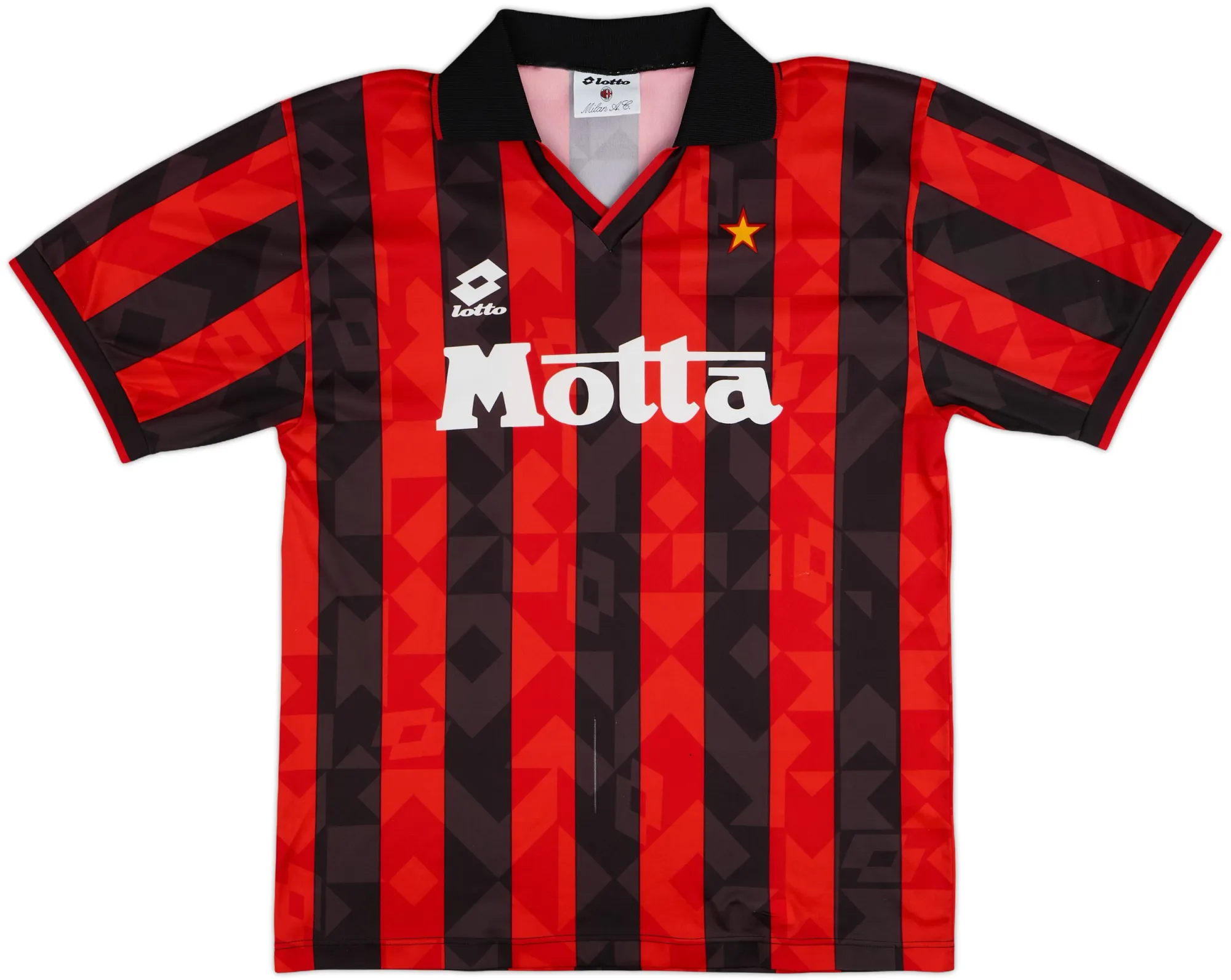 Lotto AC Milan Mens SS Home Shirt 1993/94
