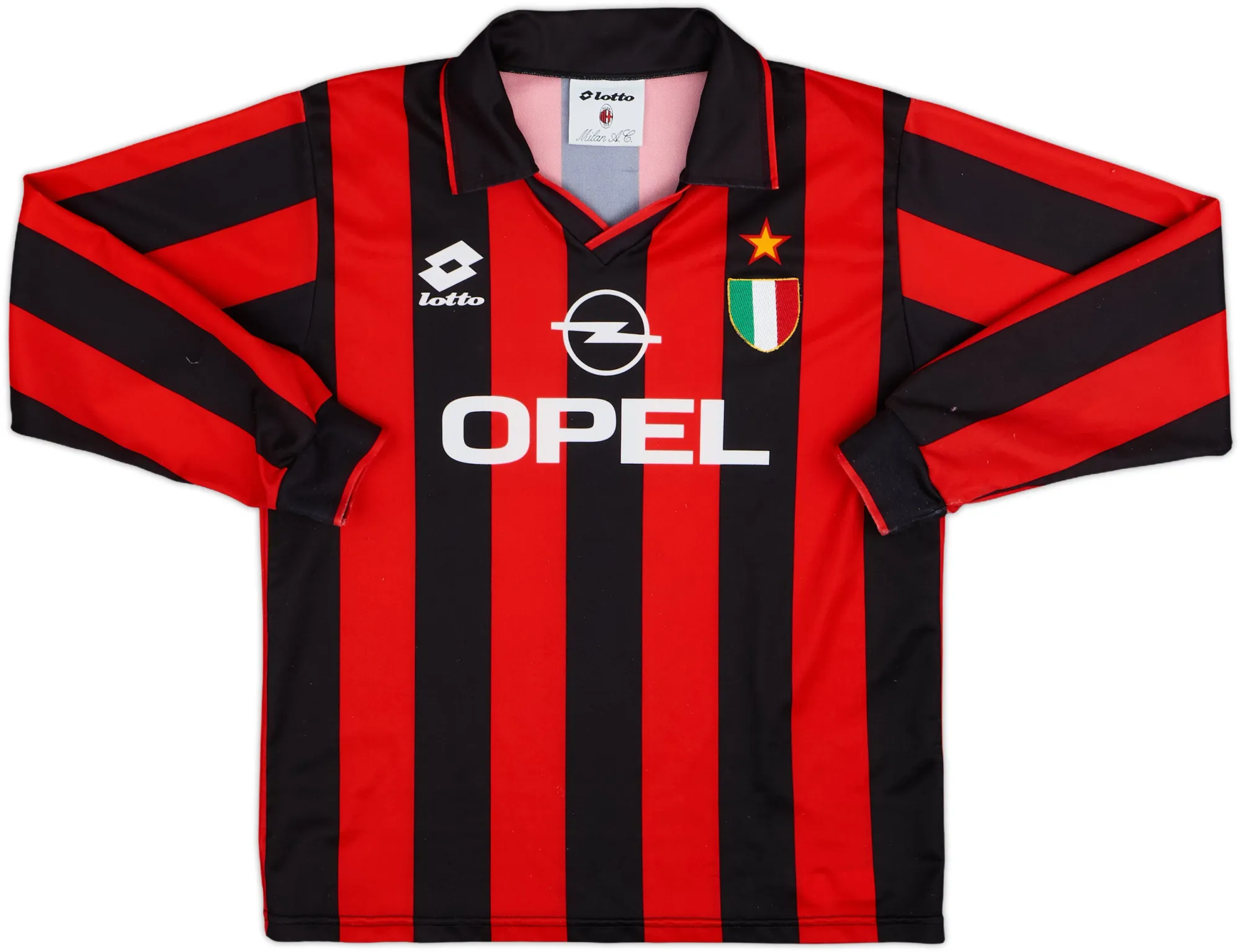 Lotto AC Milan Boys LS Home Shirt 1994/95