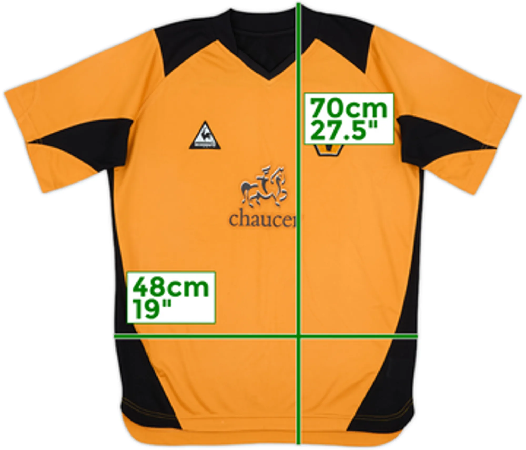 LeCoqSportif Wolverhampton Wanderers Womens SS Home Shirt 2004/06