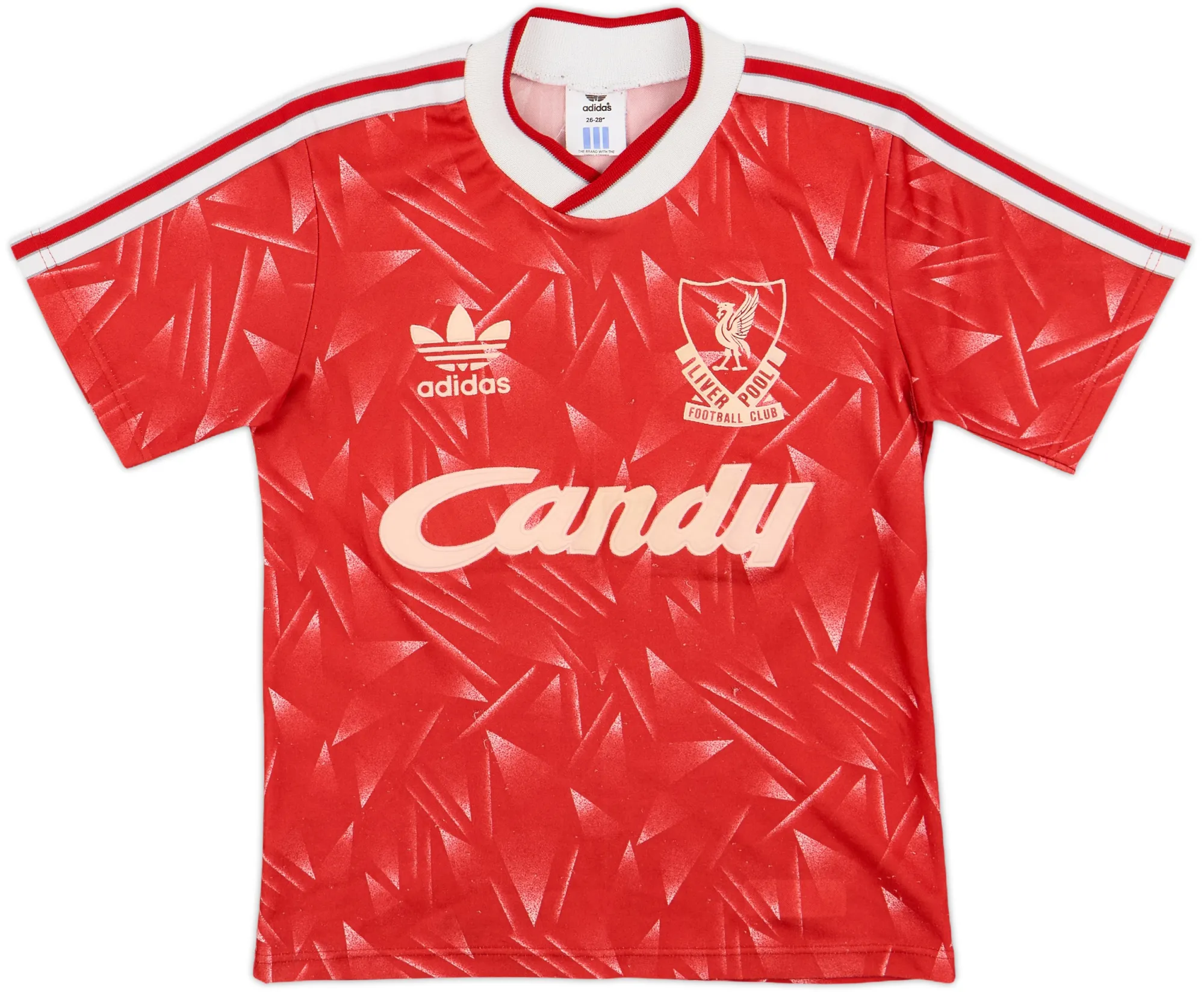 adidas Liverpool Boys SS Home Shirt 1989/91