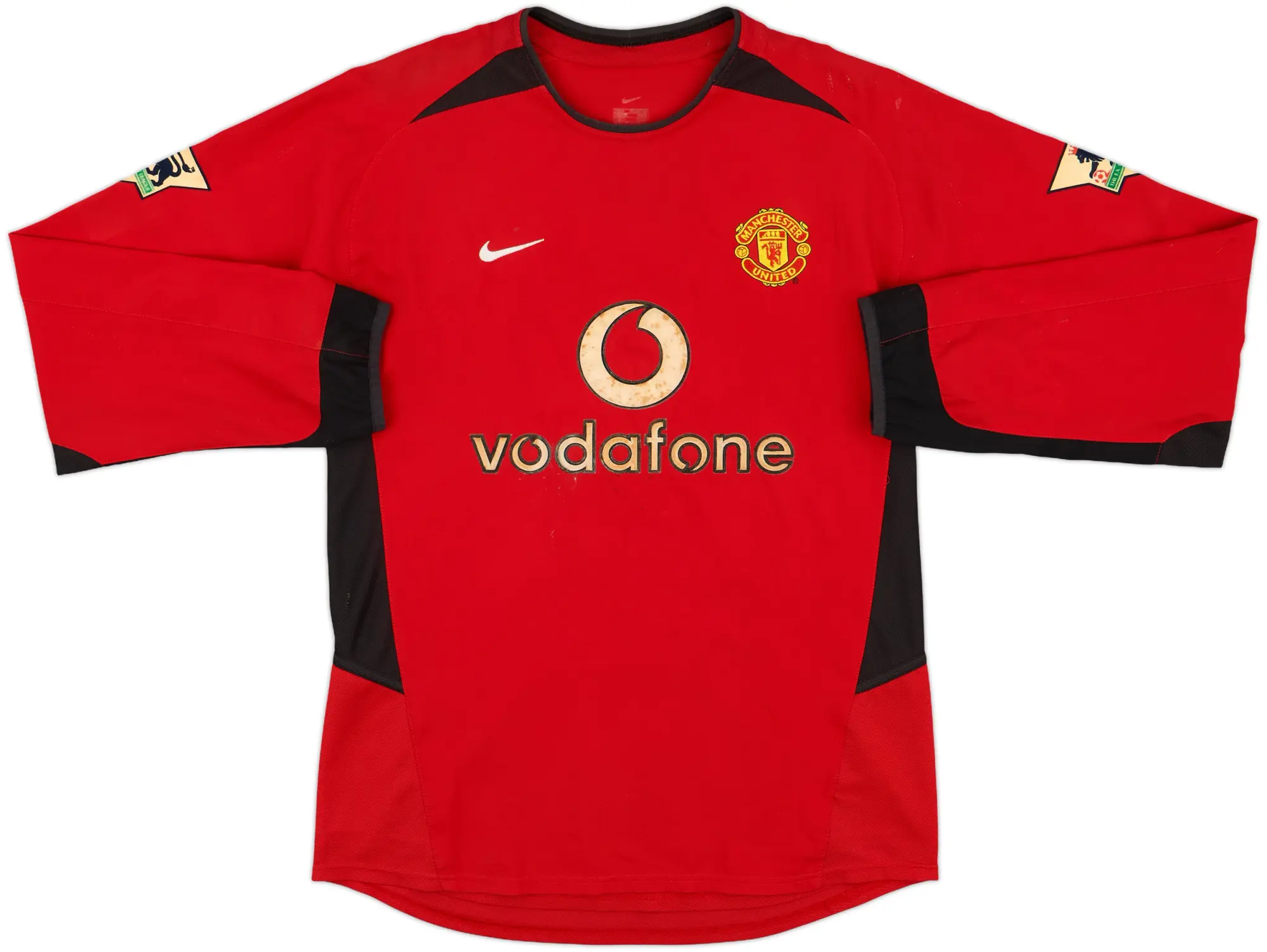 Nike Manchester United Mens LS Home Shirt 2002/04