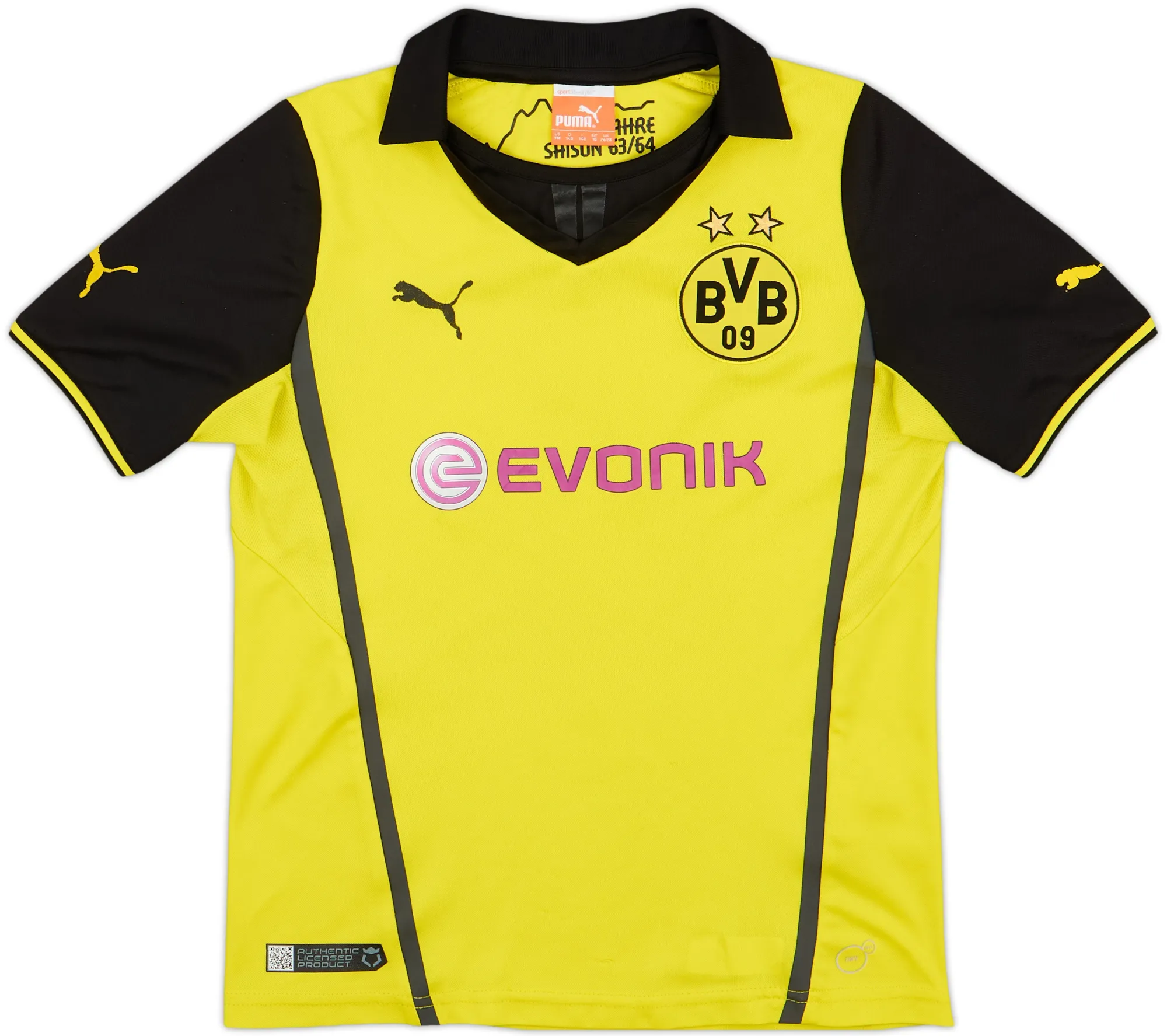 Puma Borussia Dortmund Boys SS Home Shirt 2013/14