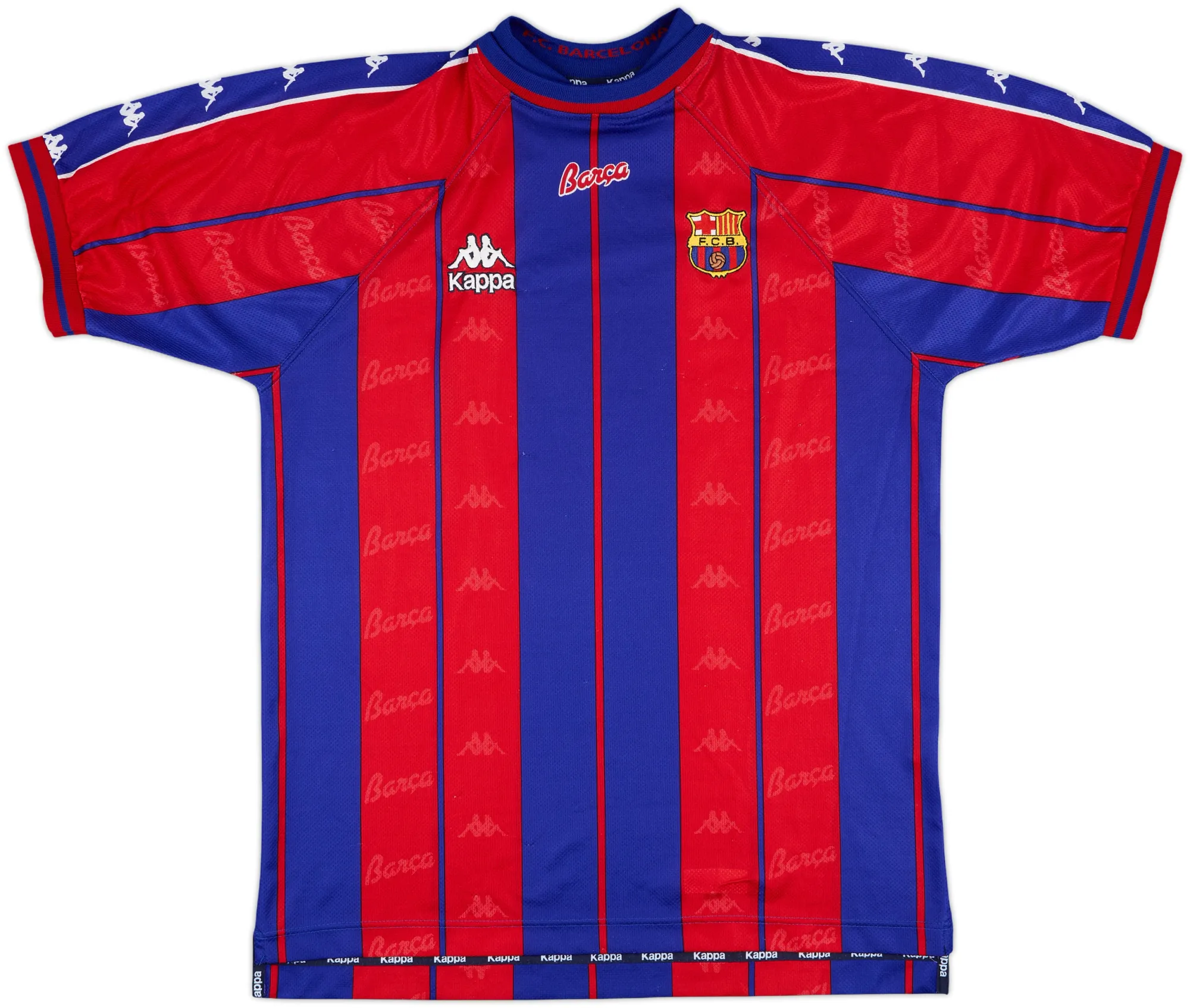 Kappa Barcelona Mens SS Home Shirt 1997/98