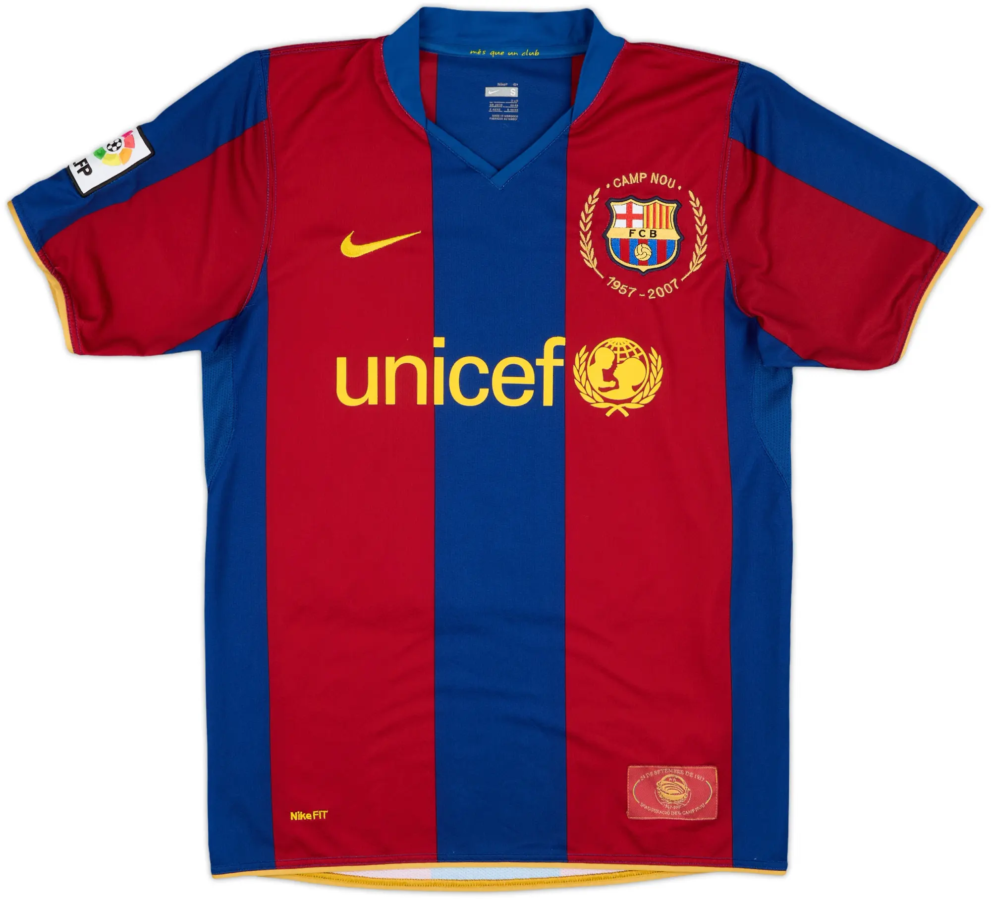 Nike Barcelona Mens SS Home Shirt 2007/08