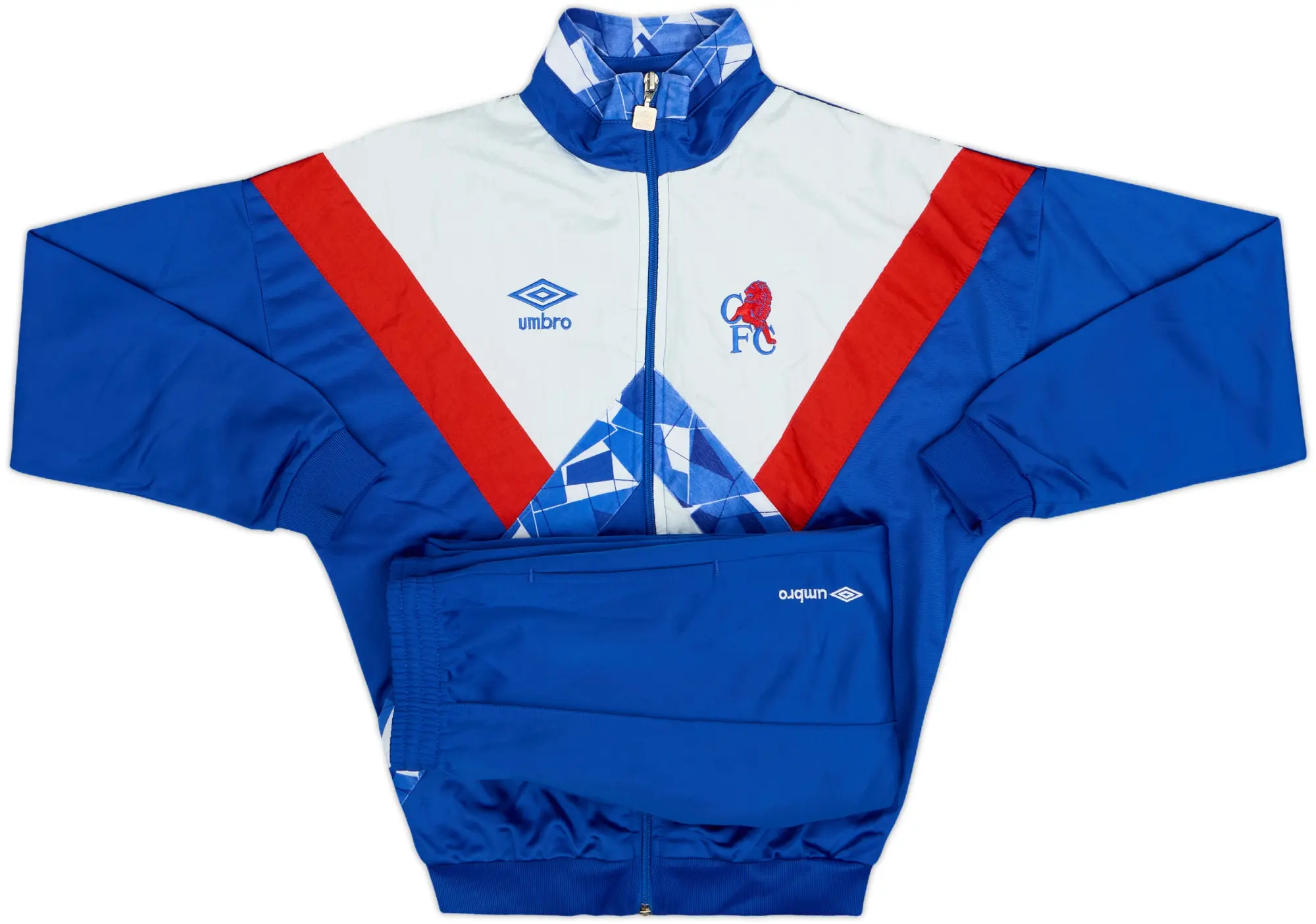 1994-95 Chelsea Umbro Full Tracksuit - 9/10 - (L.Boys)