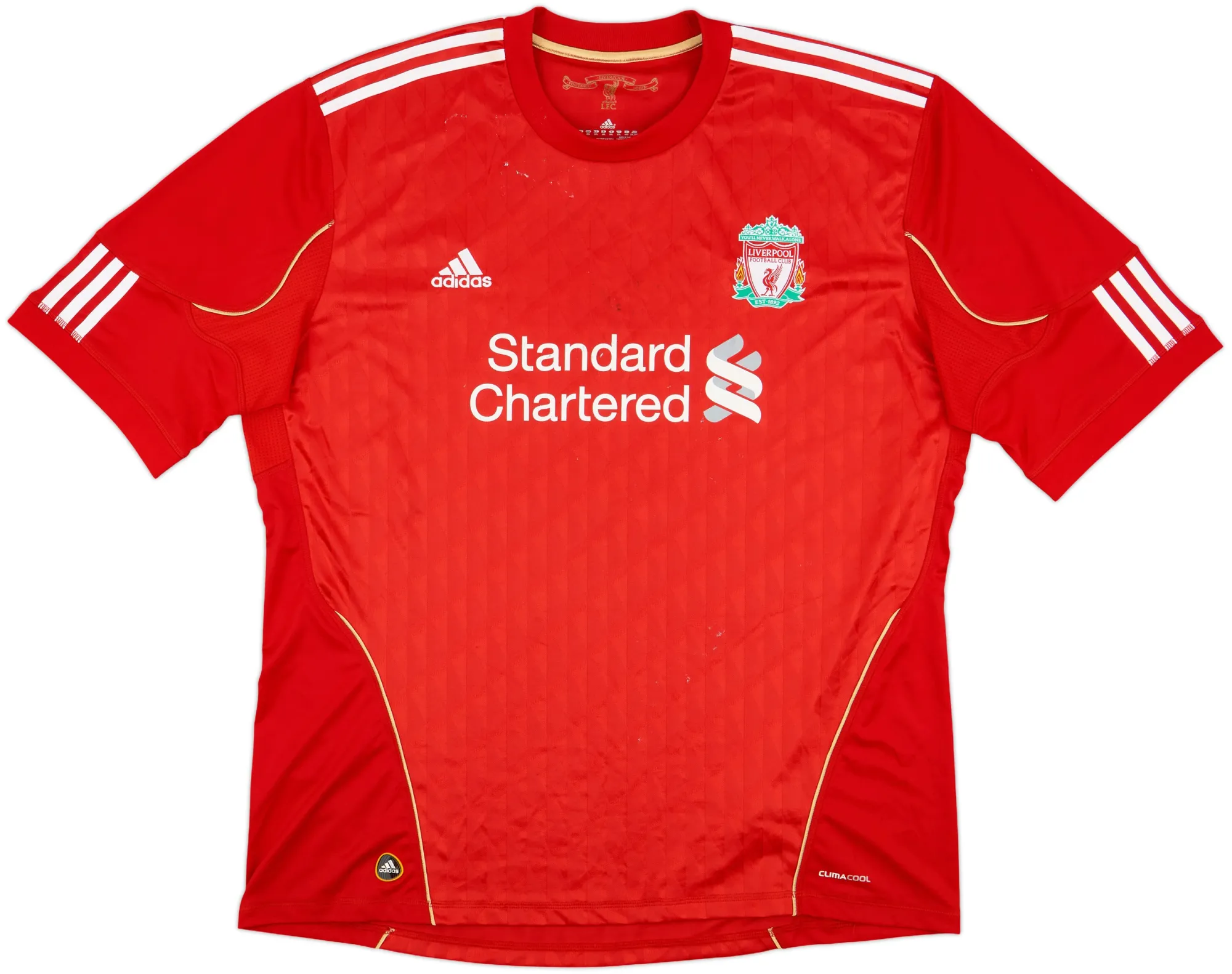 adidas Liverpool Mens SS Home Shirt 2010/12