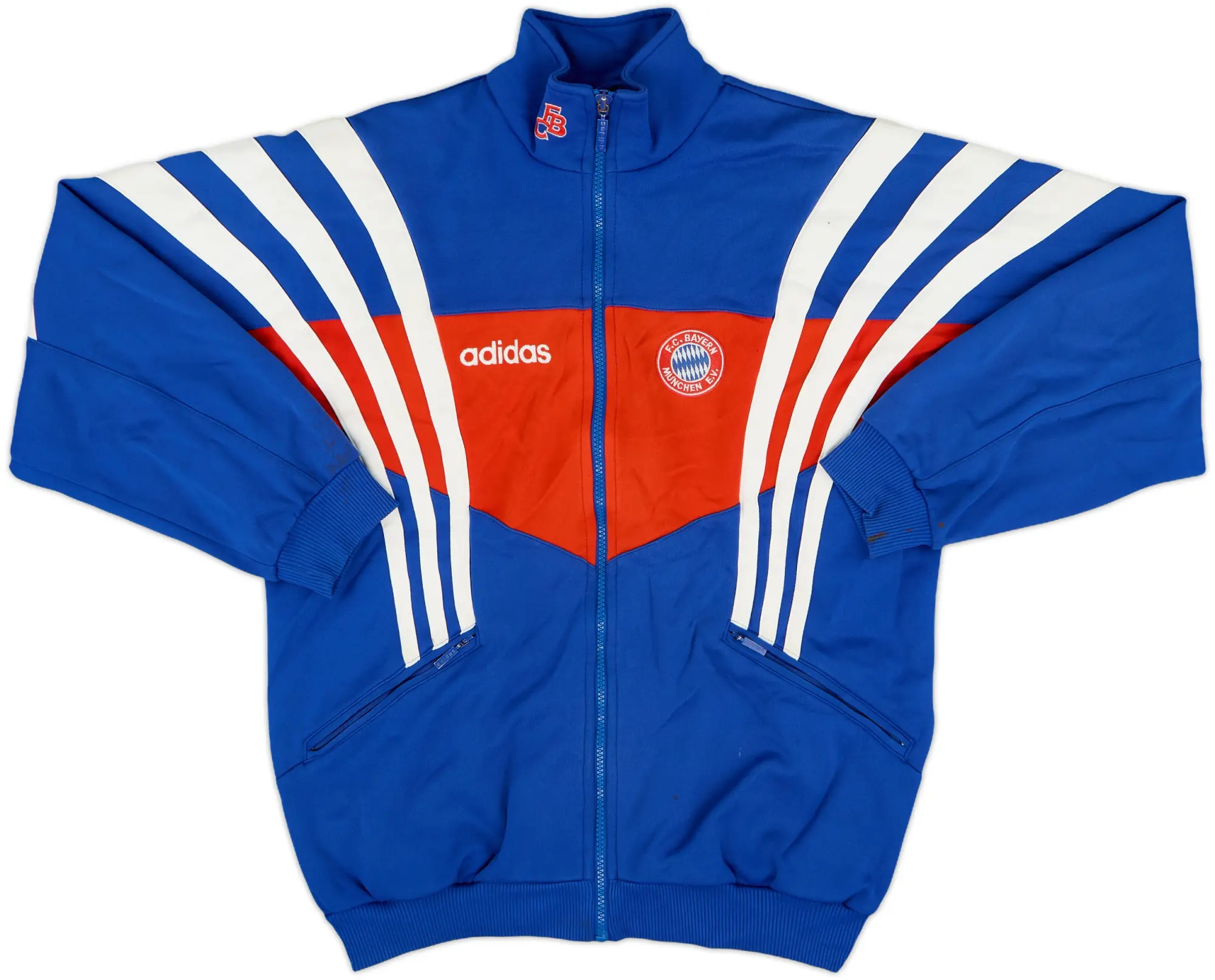 1995-96 Bayern Munich adidas Track Jacket - 7/10 - (XL.Boys)