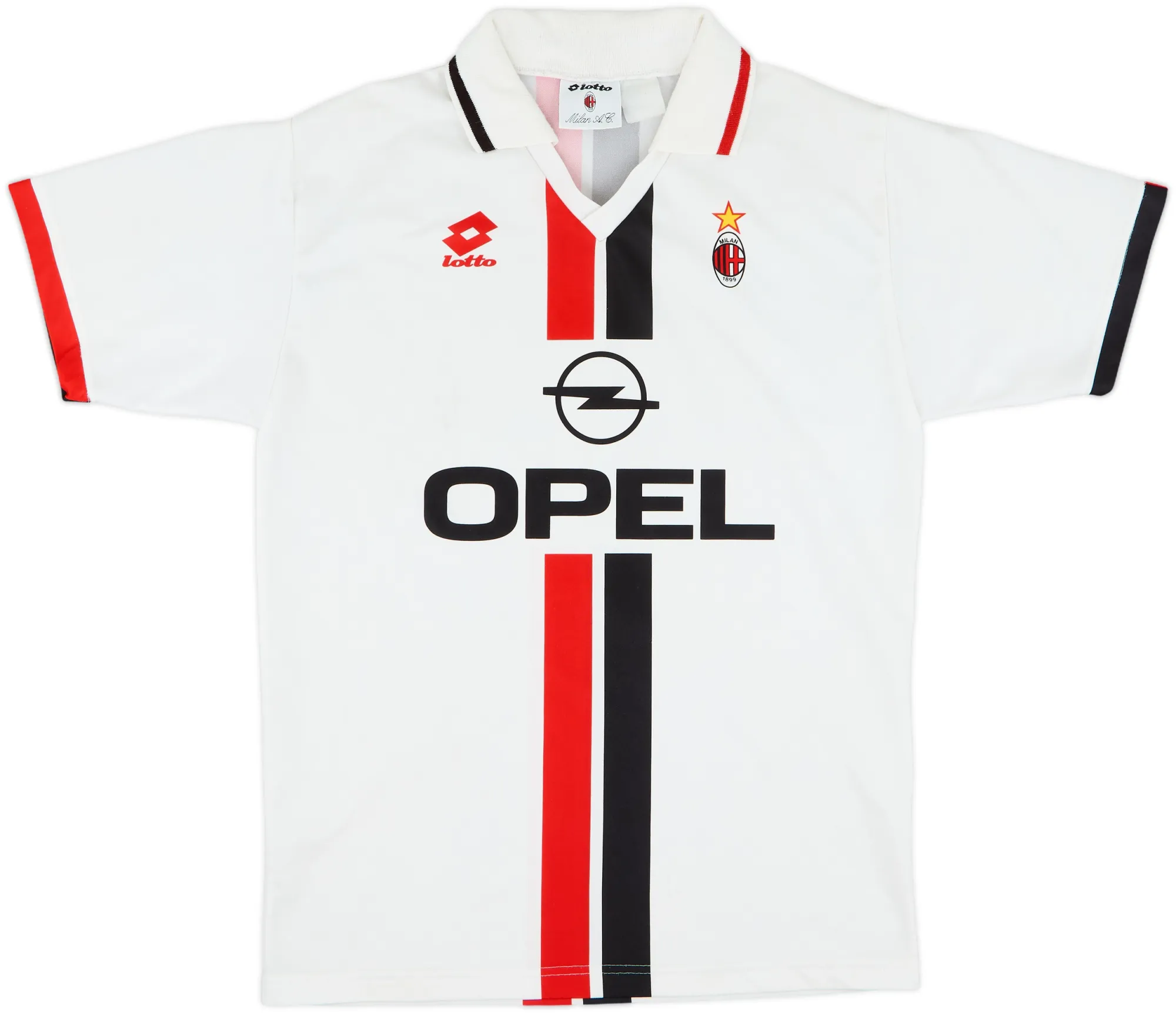 Lotto AC Milan Mens SS Away Shirt 1995/96