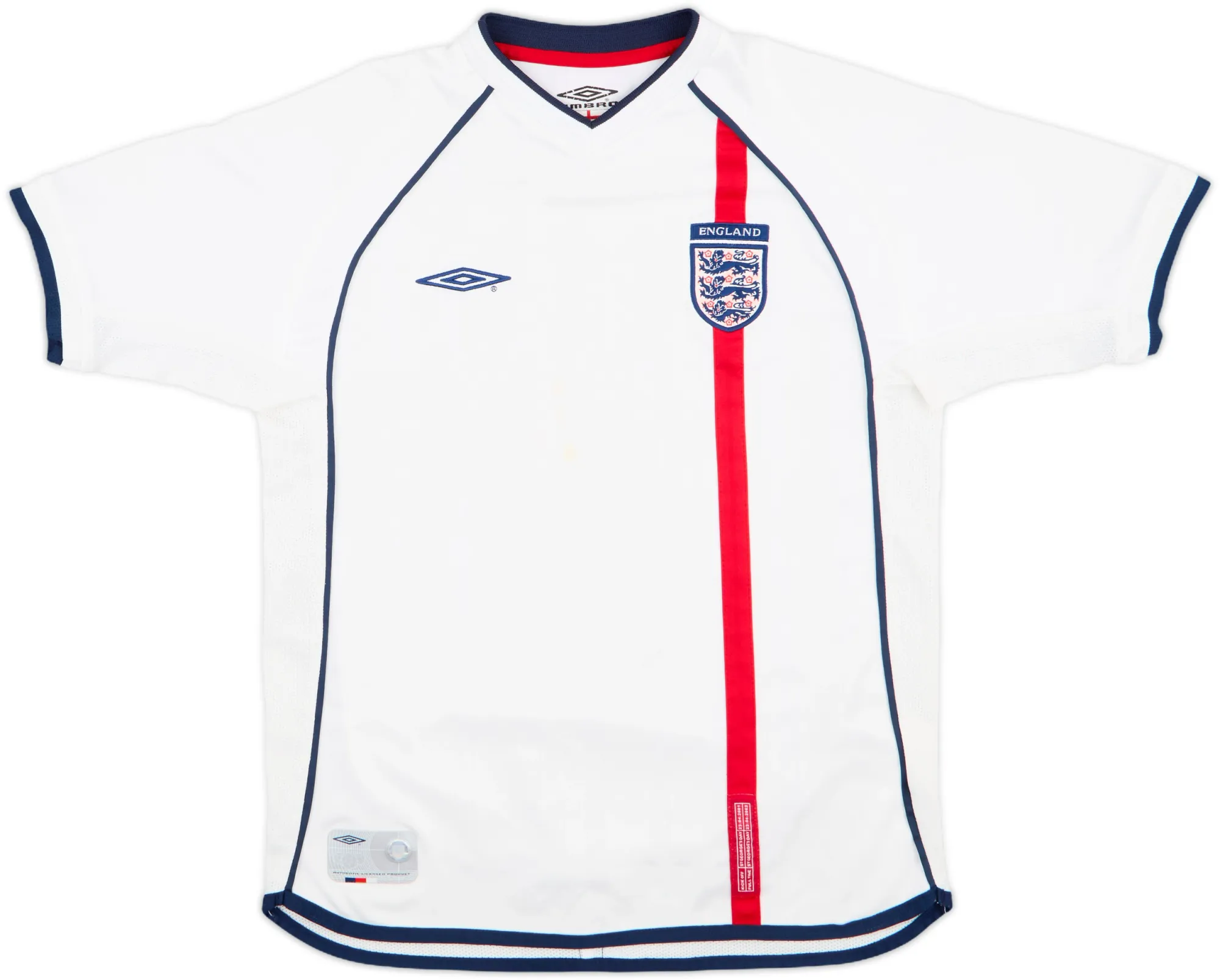 Umbro England Boys SS Home Shirt 2001