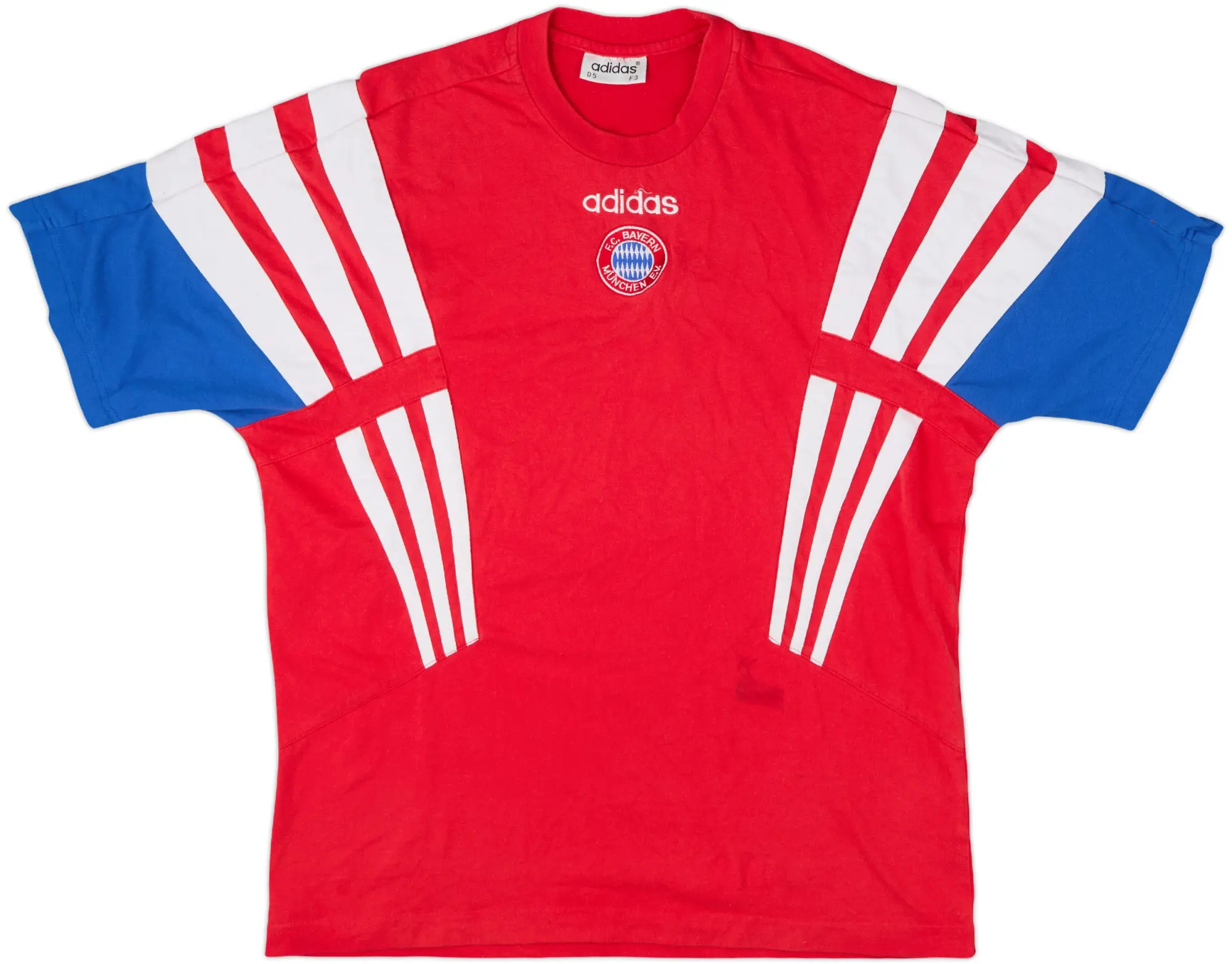 adidas Bayern Munich Mens SS Home Shirt 1995/96