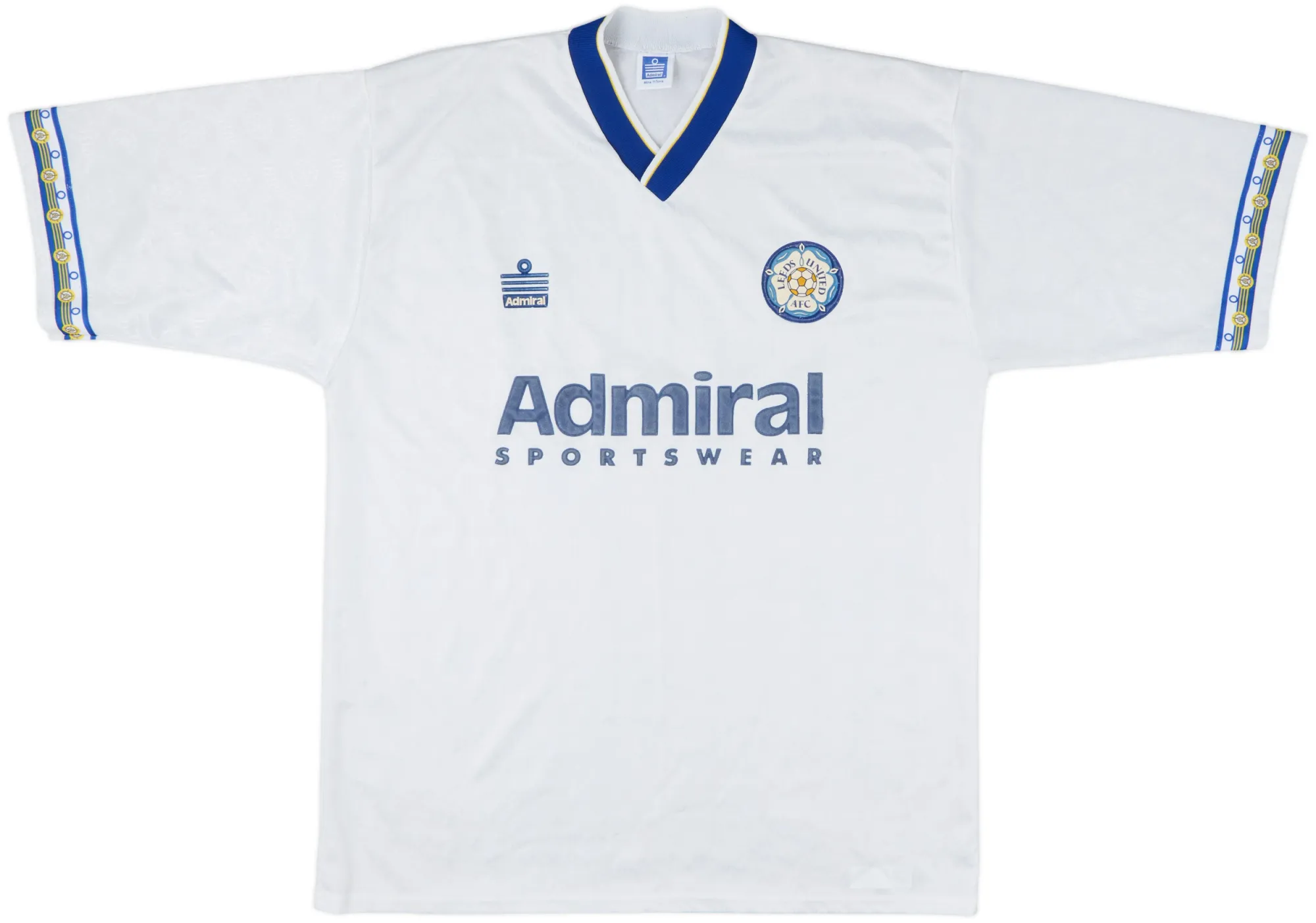 Admiral Leeds United Mens SS Home Shirt 1992/93
