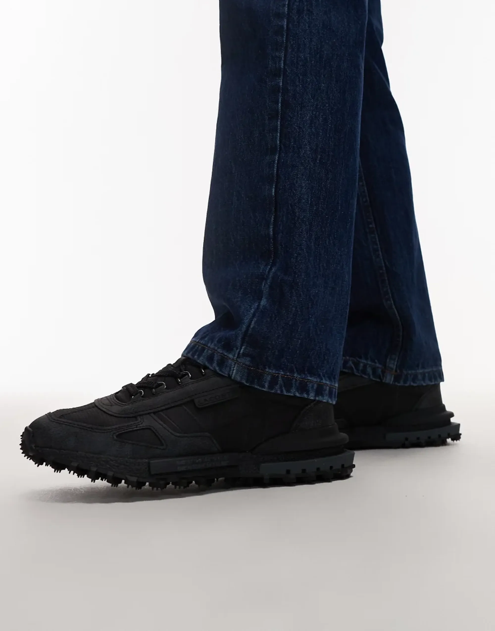Lacoste Men's Elite Active Leather Sneakers - Black