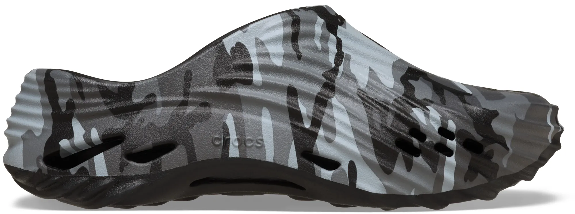 Crocs | Unisex | Echo Camo Wave | Clogs | Black/Slate Grey | W4/M3
