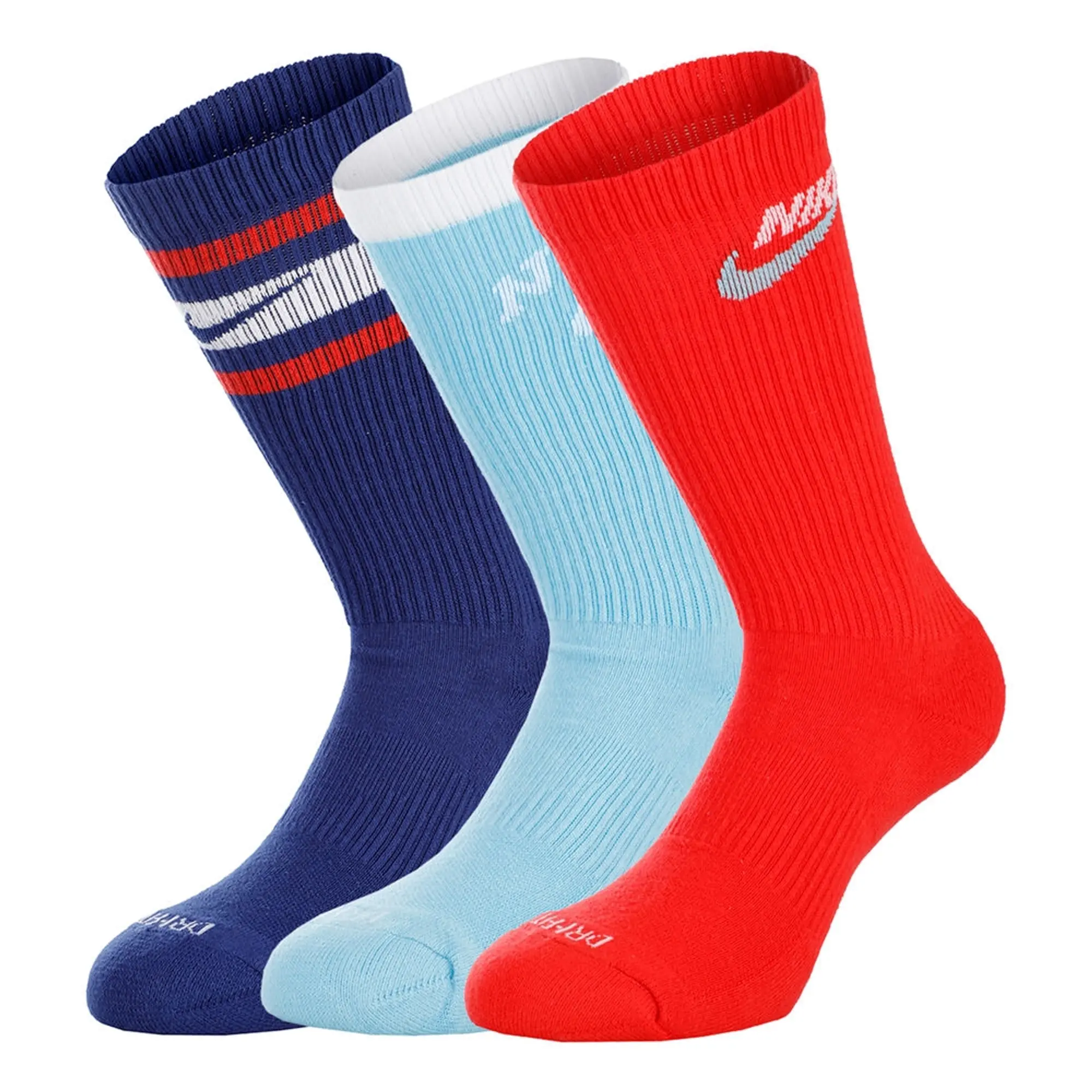 Nike Everyday Plus Cushioned Sports Socks 3 Pack - Multicoloured
