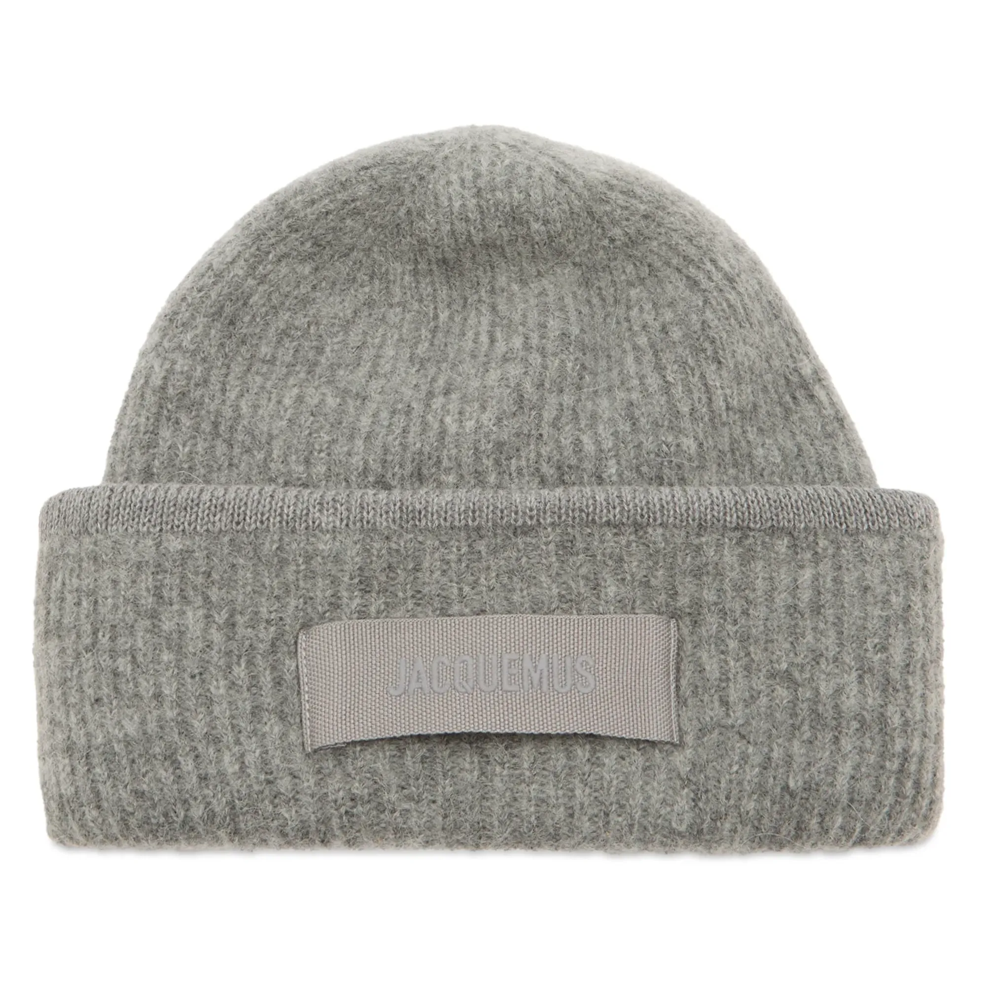 Jacquemus Men's Grosgrain Beanie Dark Grey