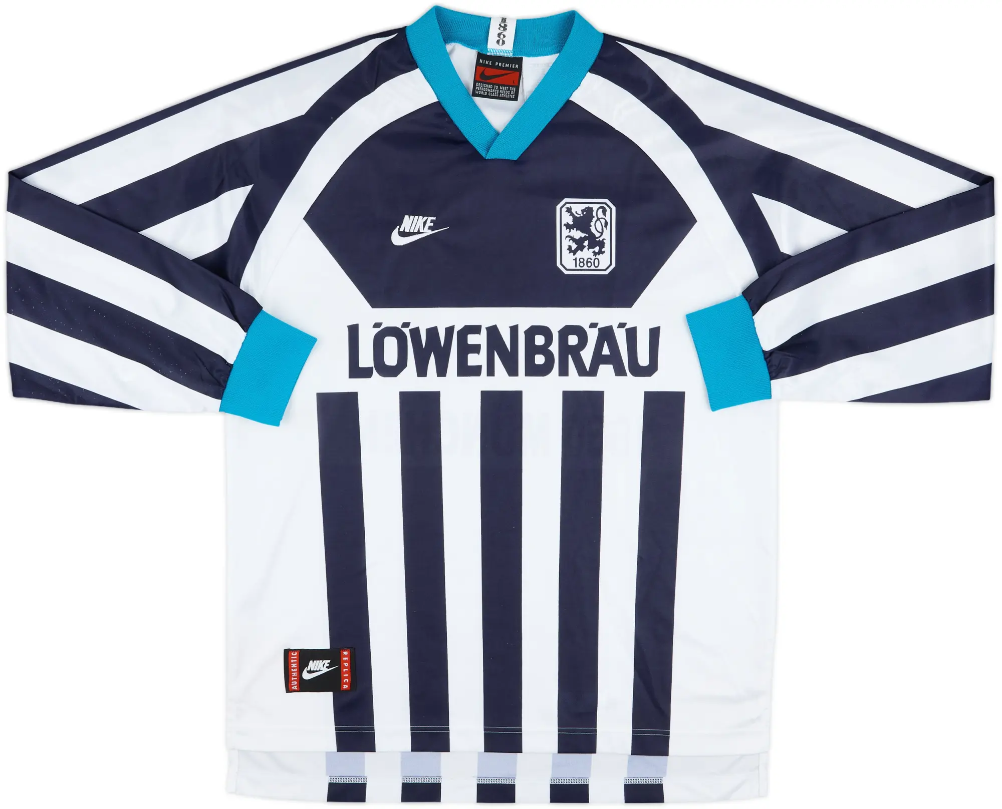 Nike 1860 Munich Mens LS Away Shirt 1995/96