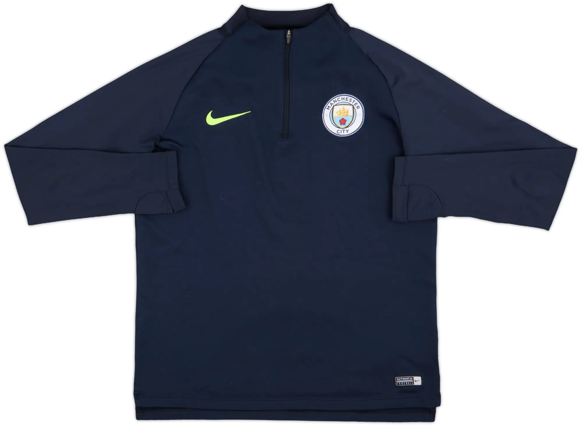 2018-19 Manchester City Nike 1/4 Zip Training Top - 8/10 - (M)