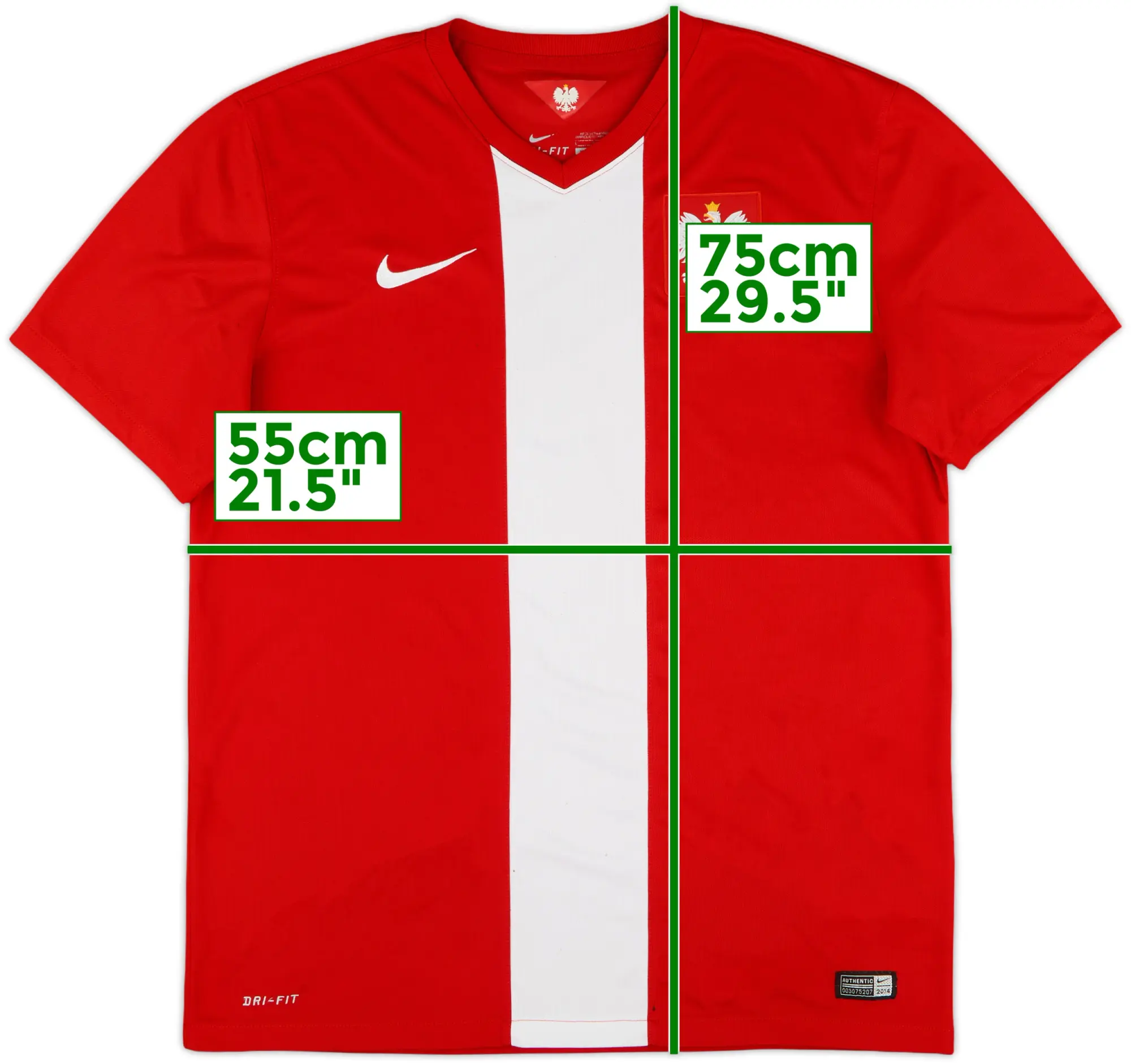 Nike Poland Mens SS Away Shirt 2014