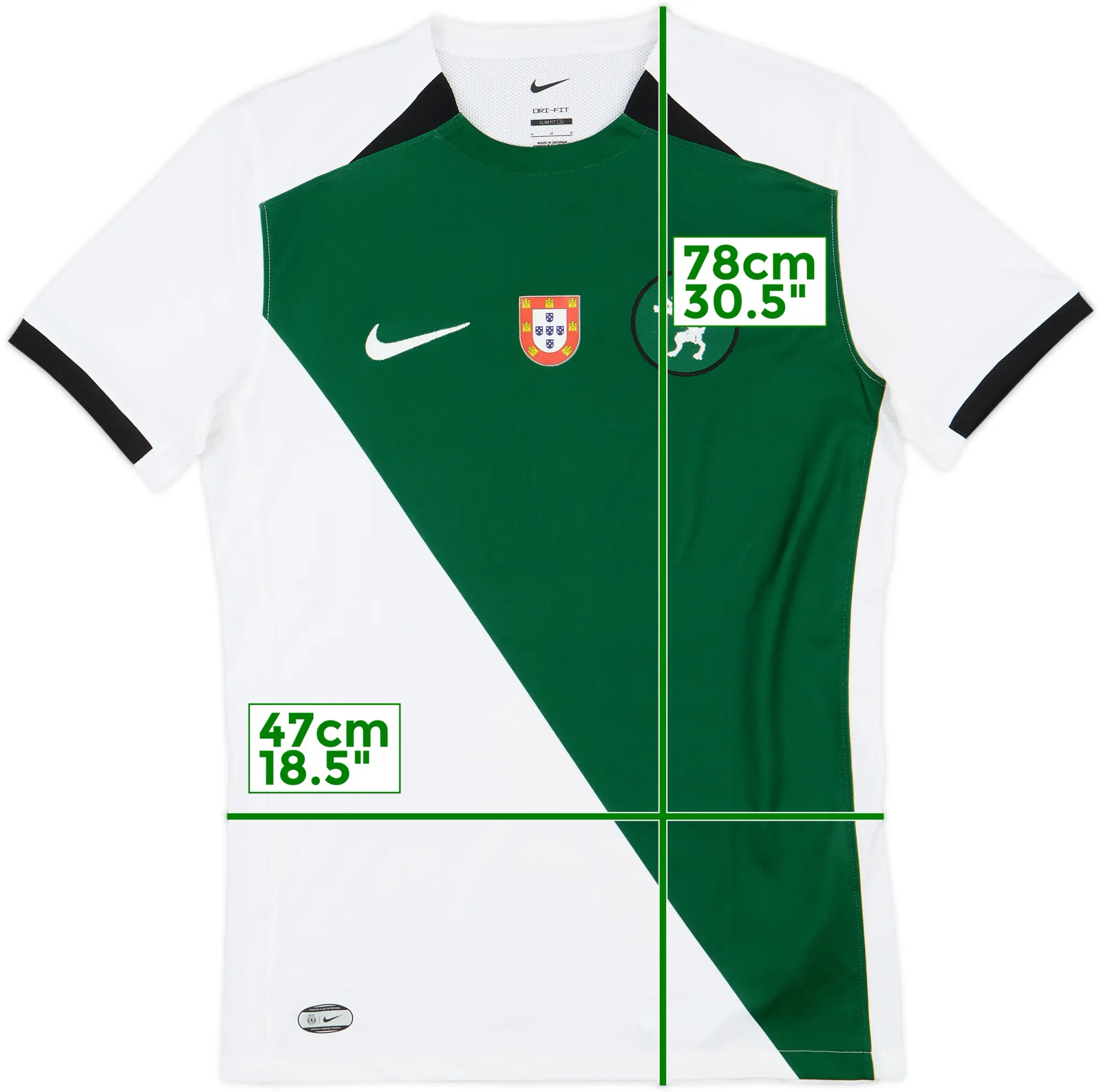 Nike Sporting Lisbon Mens SS Home Shirt 2024/25