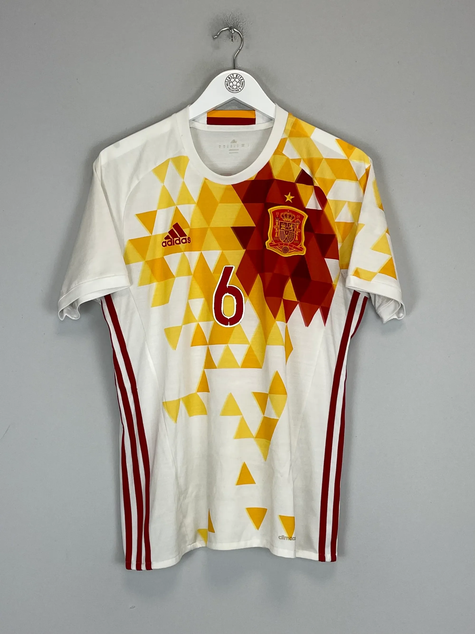 2015/16 SPAIN A.INIESTA #6 AWAY SHIRT (M) ADIDAS | CULT KITS