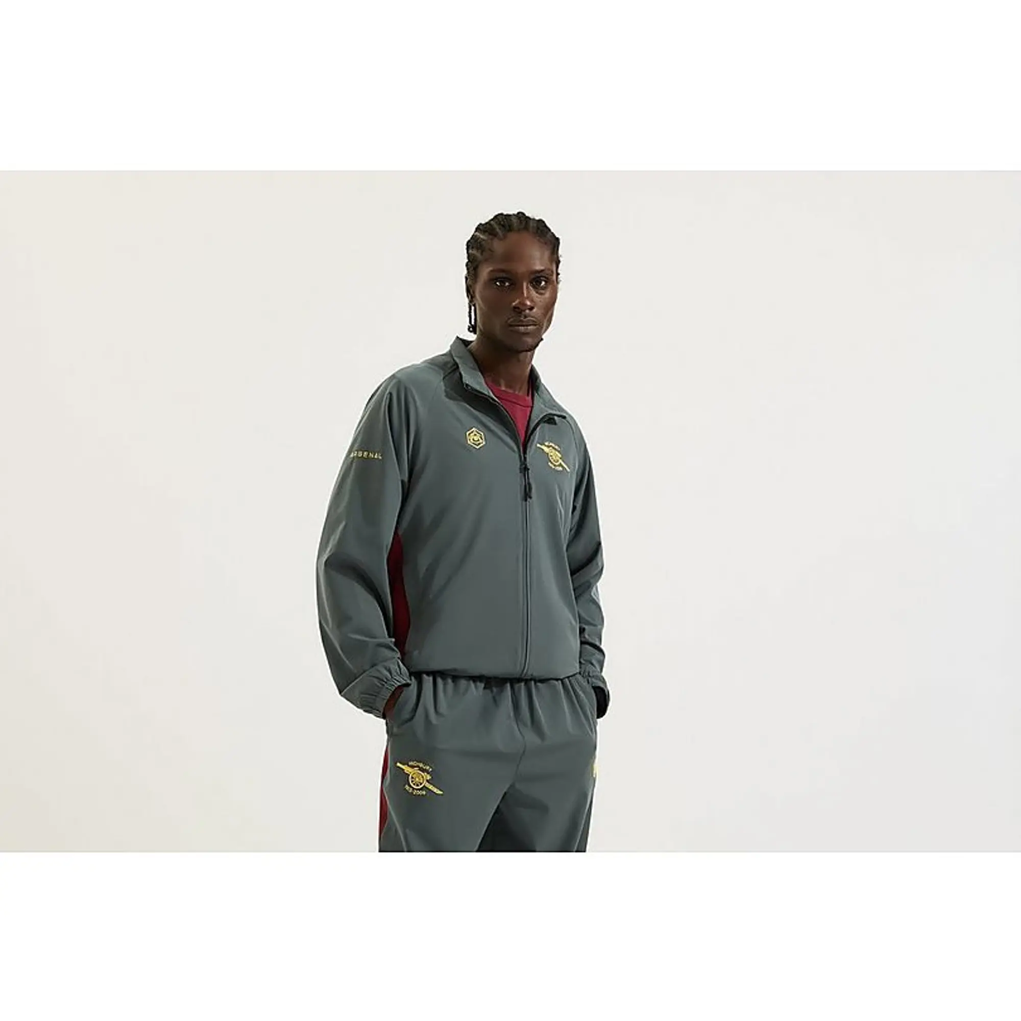 Arsenal Classics Grey Highbury Track Jacket, Grey