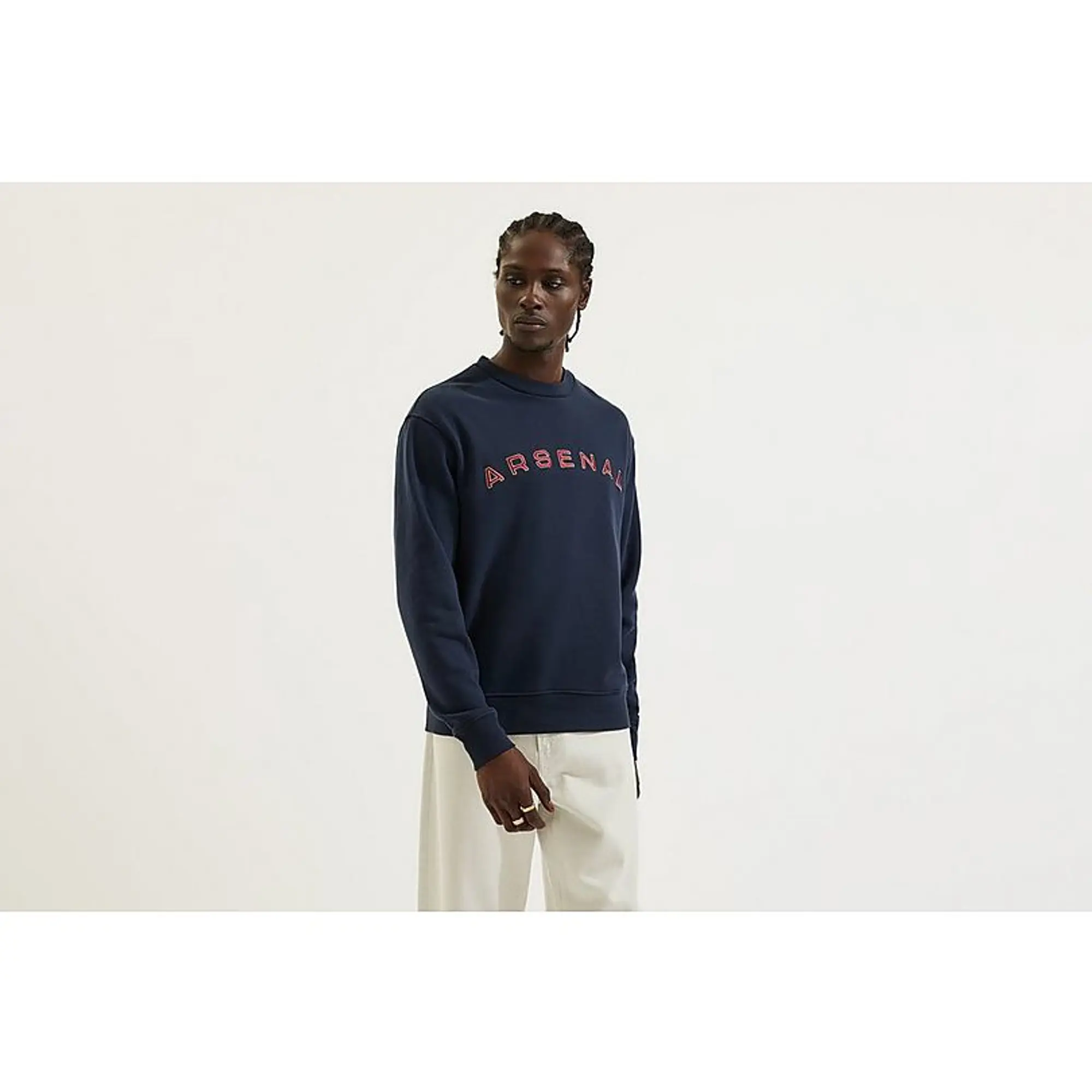 Arsenal Classics Navy Stadium Sweatshirt, Blue