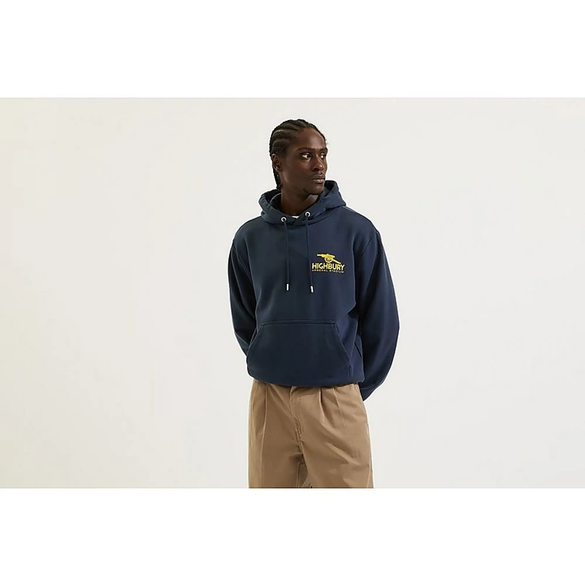 Arsenal Classics Navy East Stand Hoodie, Blue