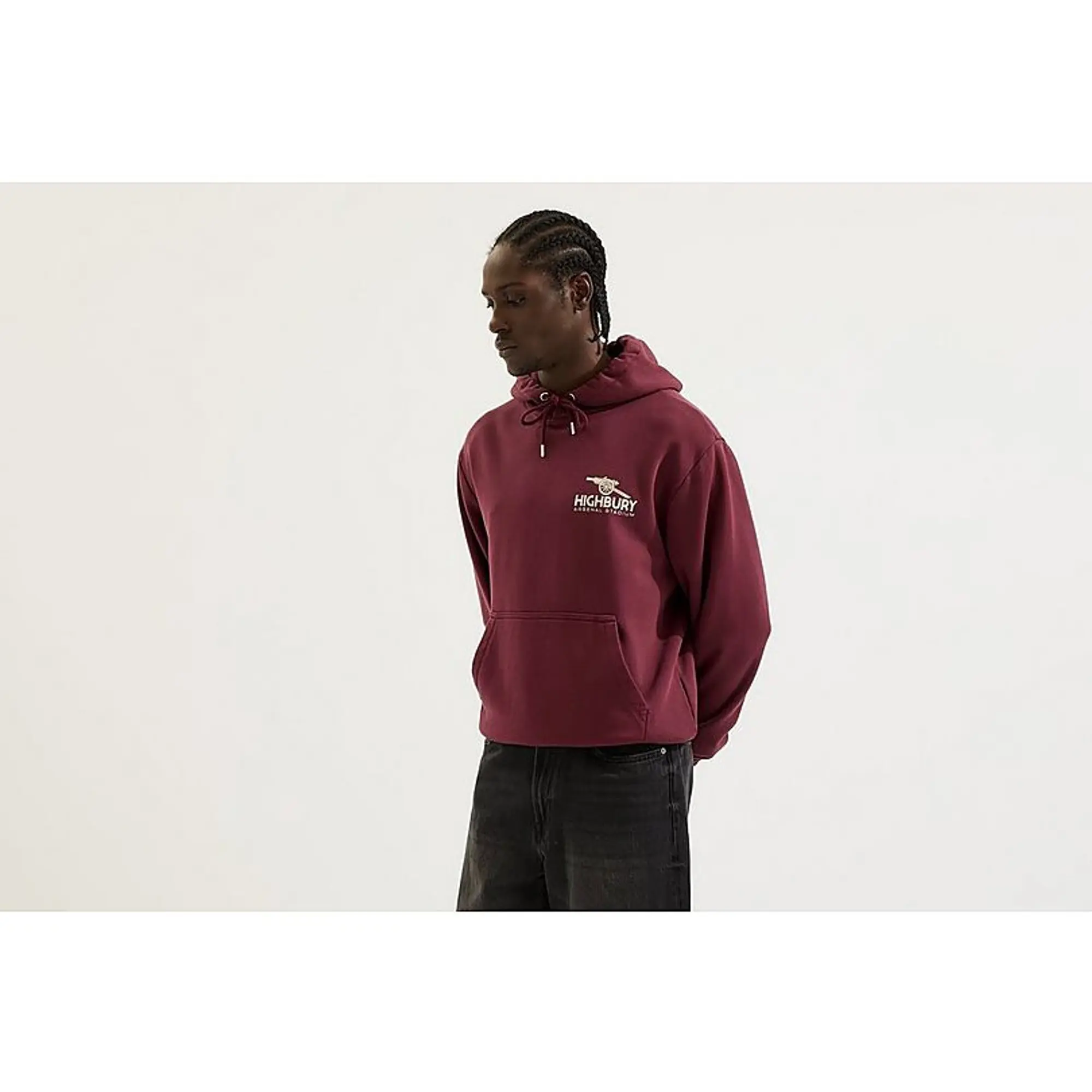 Arsenal Classics Burgundy East Stand Hoodie, Red
