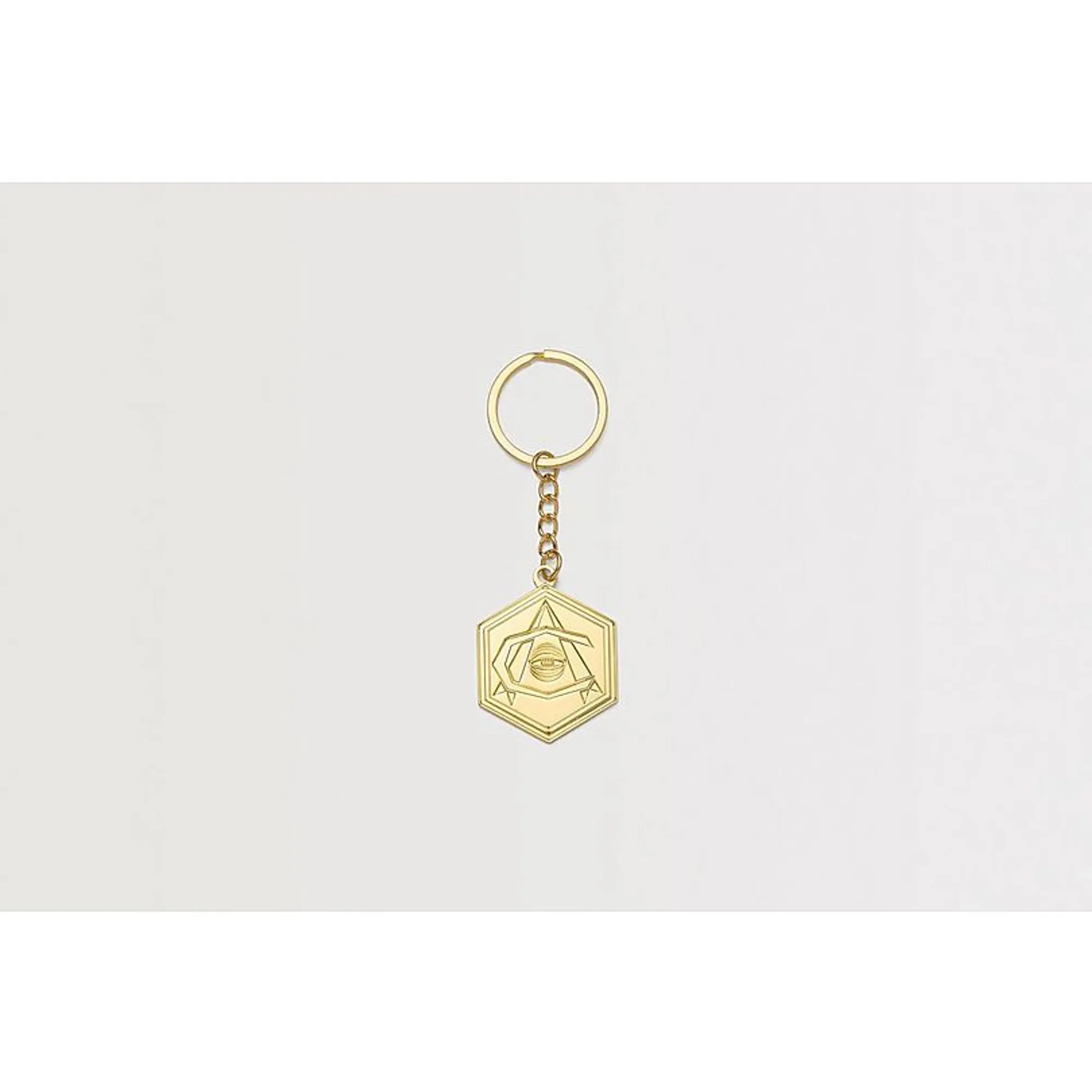 Arsenal Art Deco Keyring, Gold