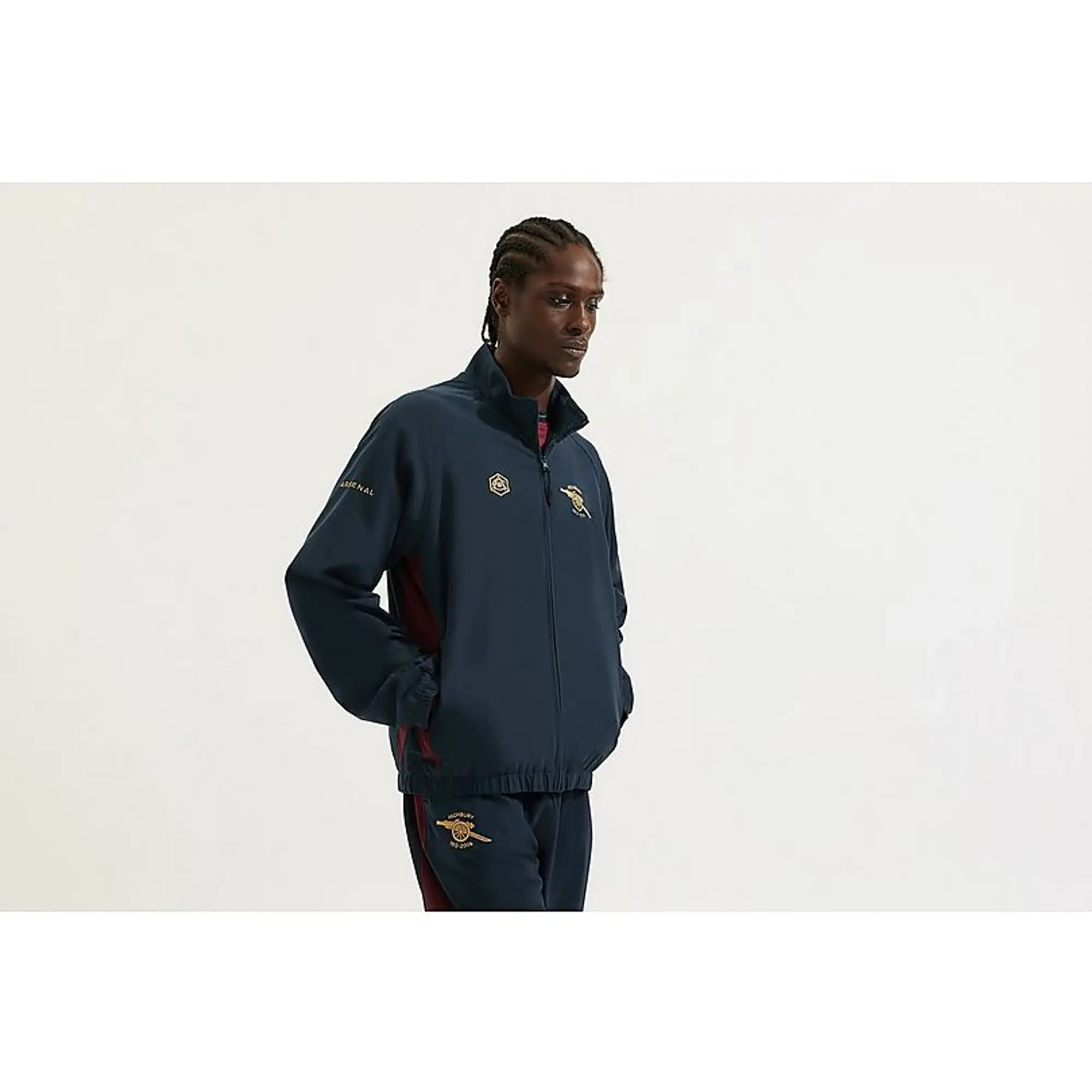 Arsenal Classics Navy Highbury Track Jacket, Blue