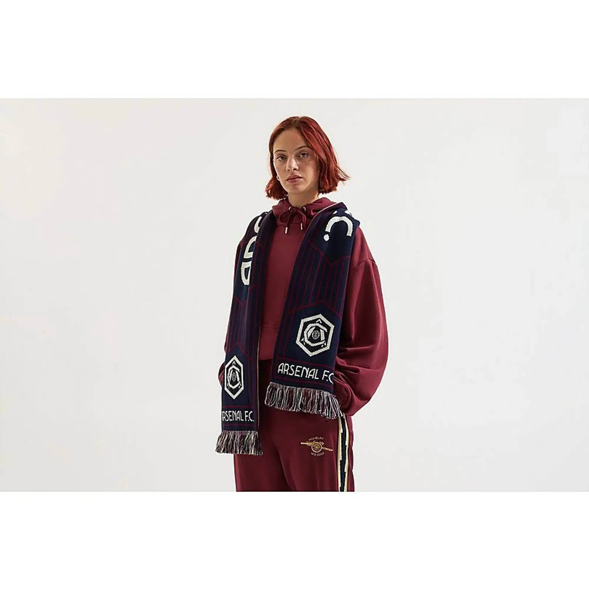 Arsenal Classics Black Highbury Scarf, Black