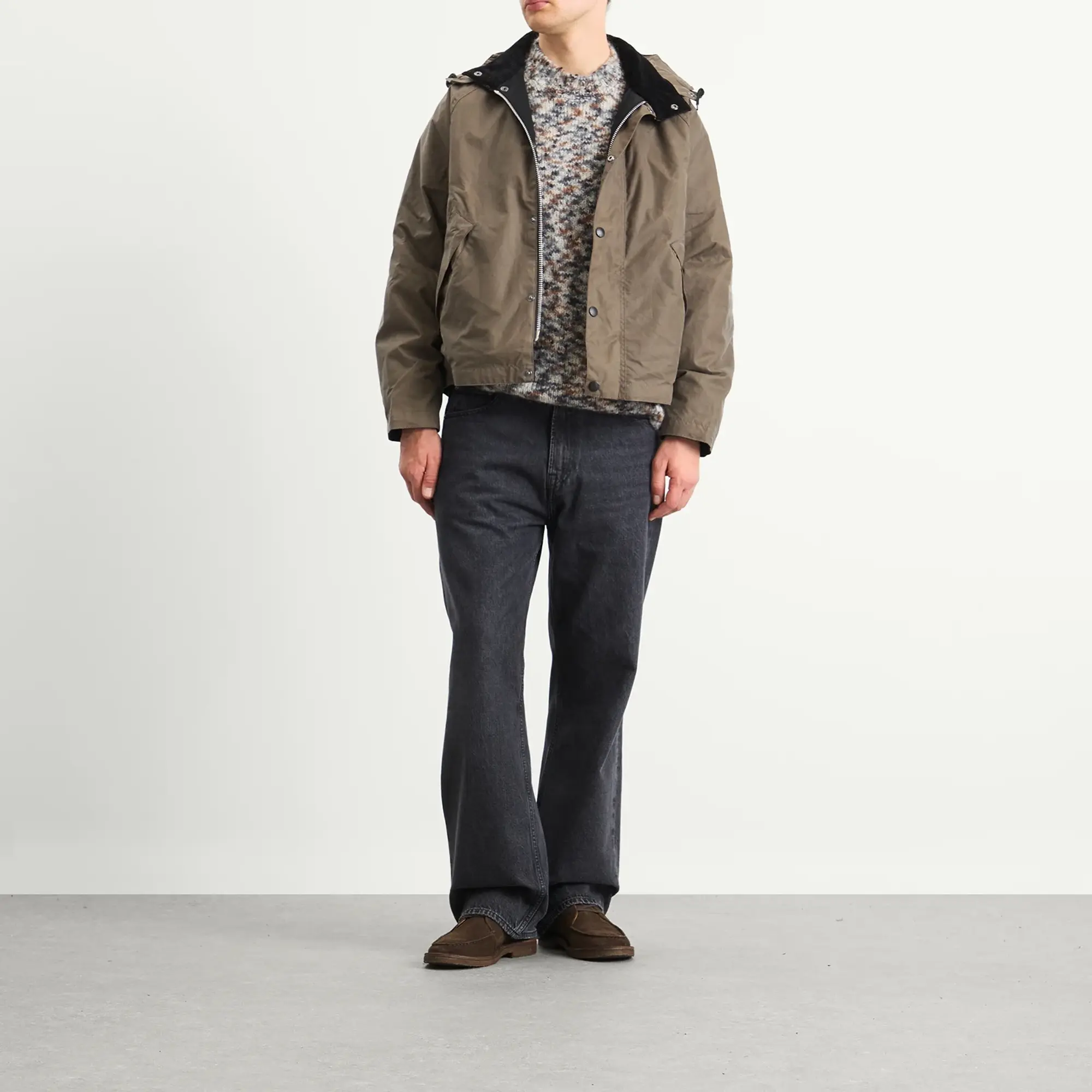 Barbour Men's x Margaret Howell Transport Wax Jacket Kelp