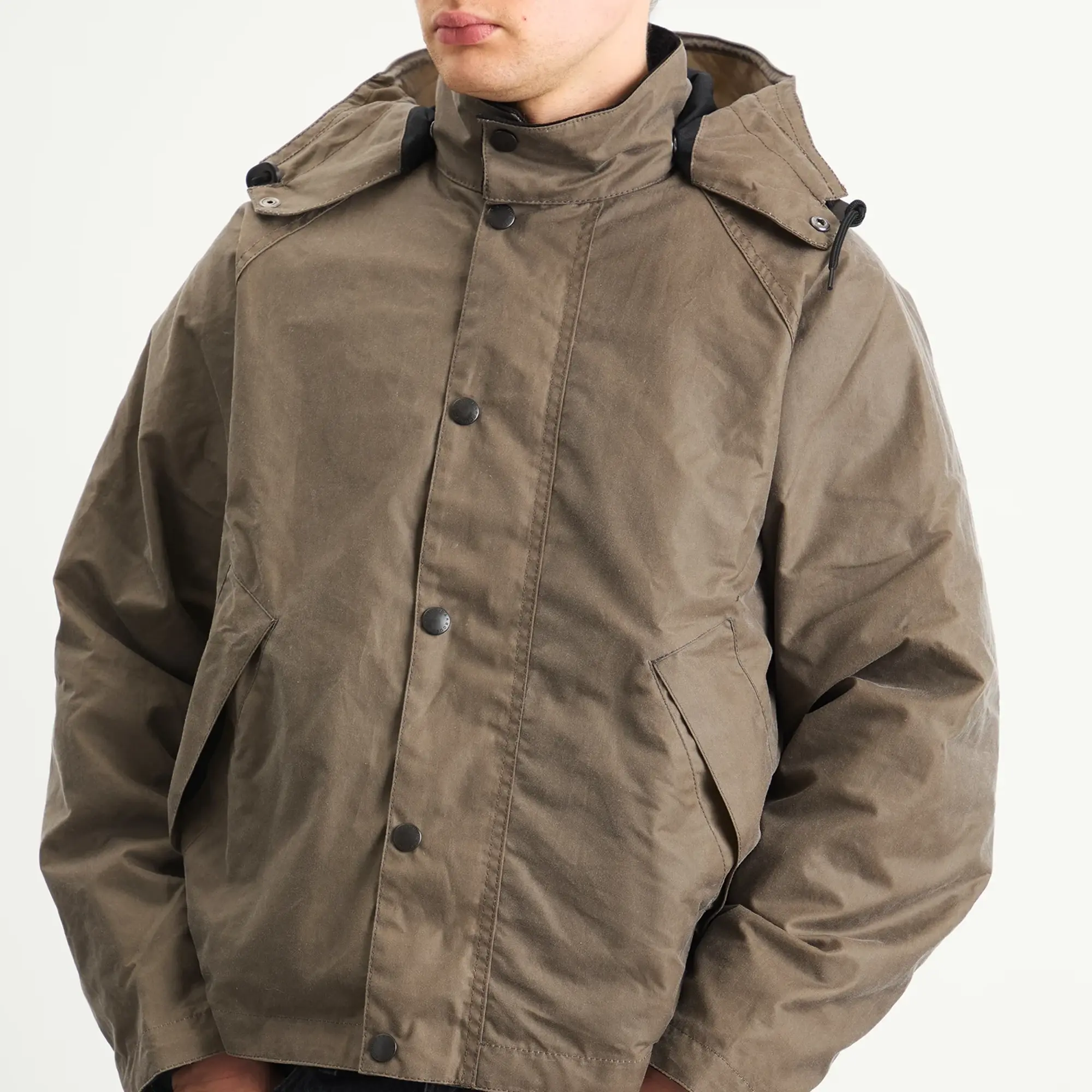 Barbour Men's x Margaret Howell Transport Wax Jacket Kelp