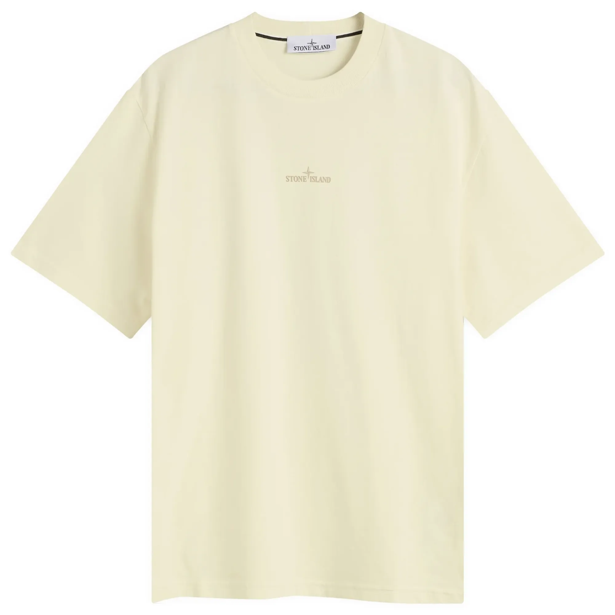 Stone Island Men's Bleeding Numbers Compass Print T-Shirt Ivory