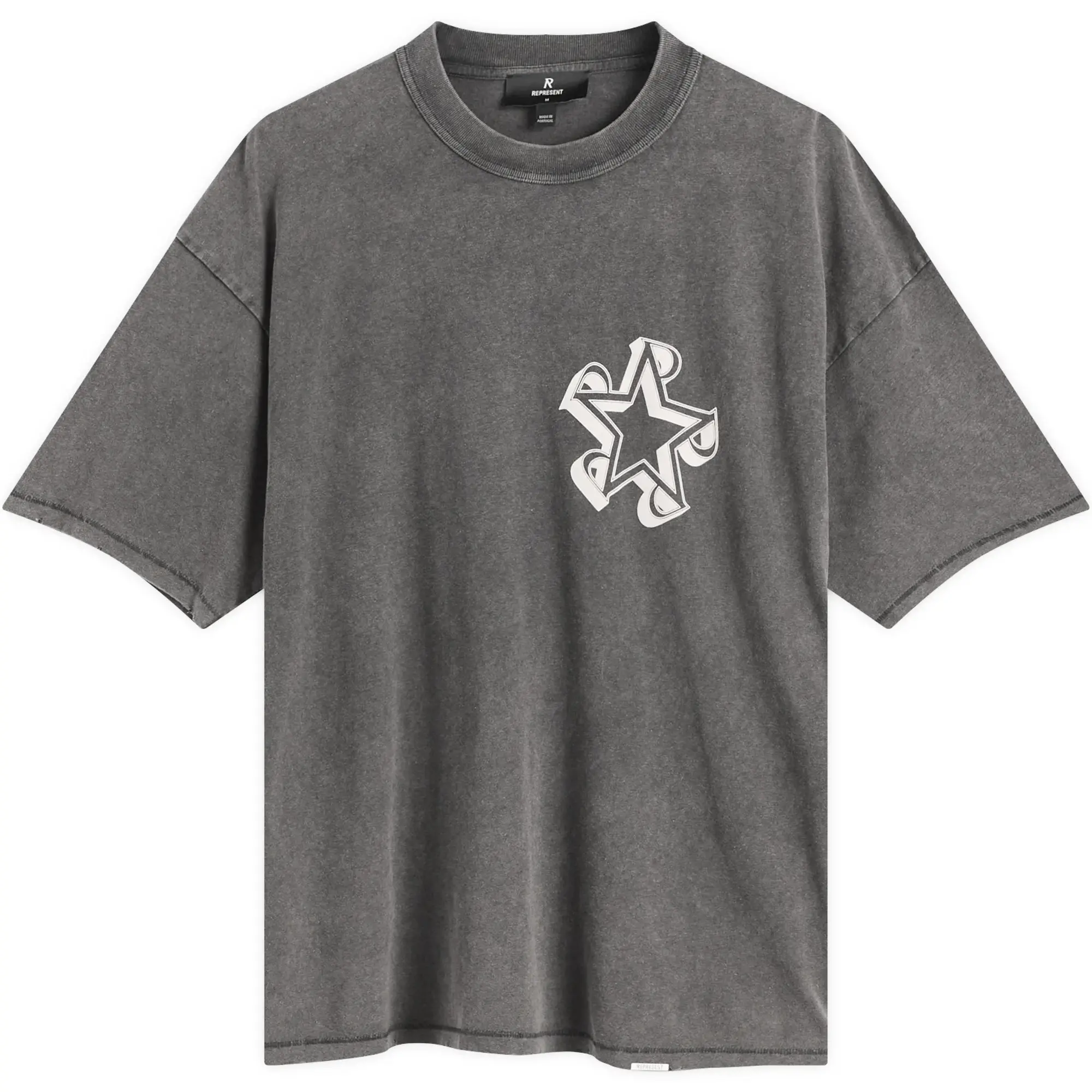 Represent Men's Initial Star T-Shirt Vintage Grey