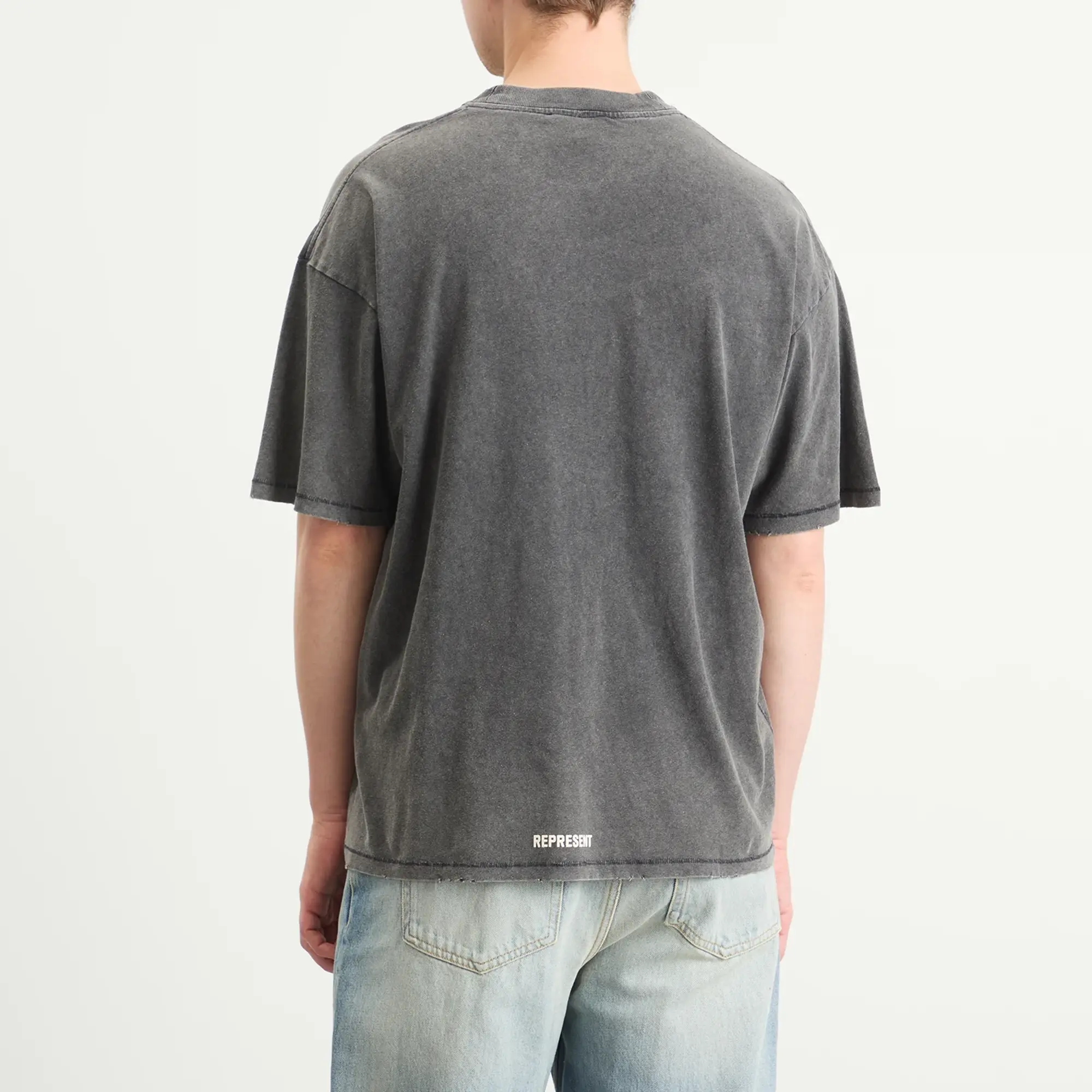 Represent Men's Initial Star T-Shirt Vintage Grey