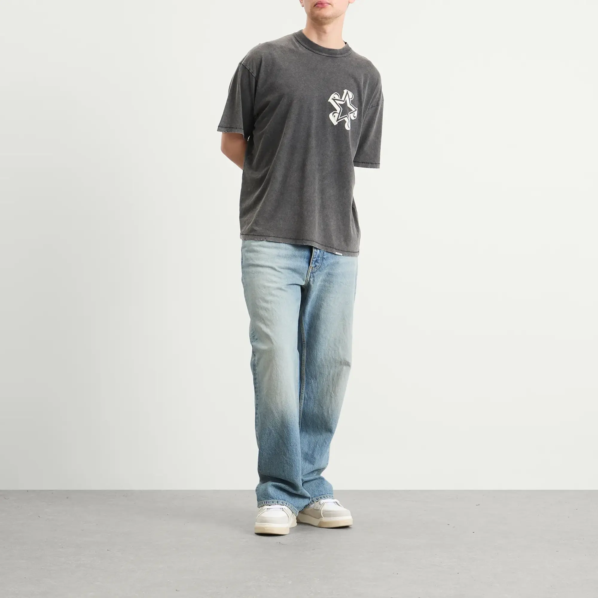 Represent Men's Initial Star T-Shirt Vintage Grey