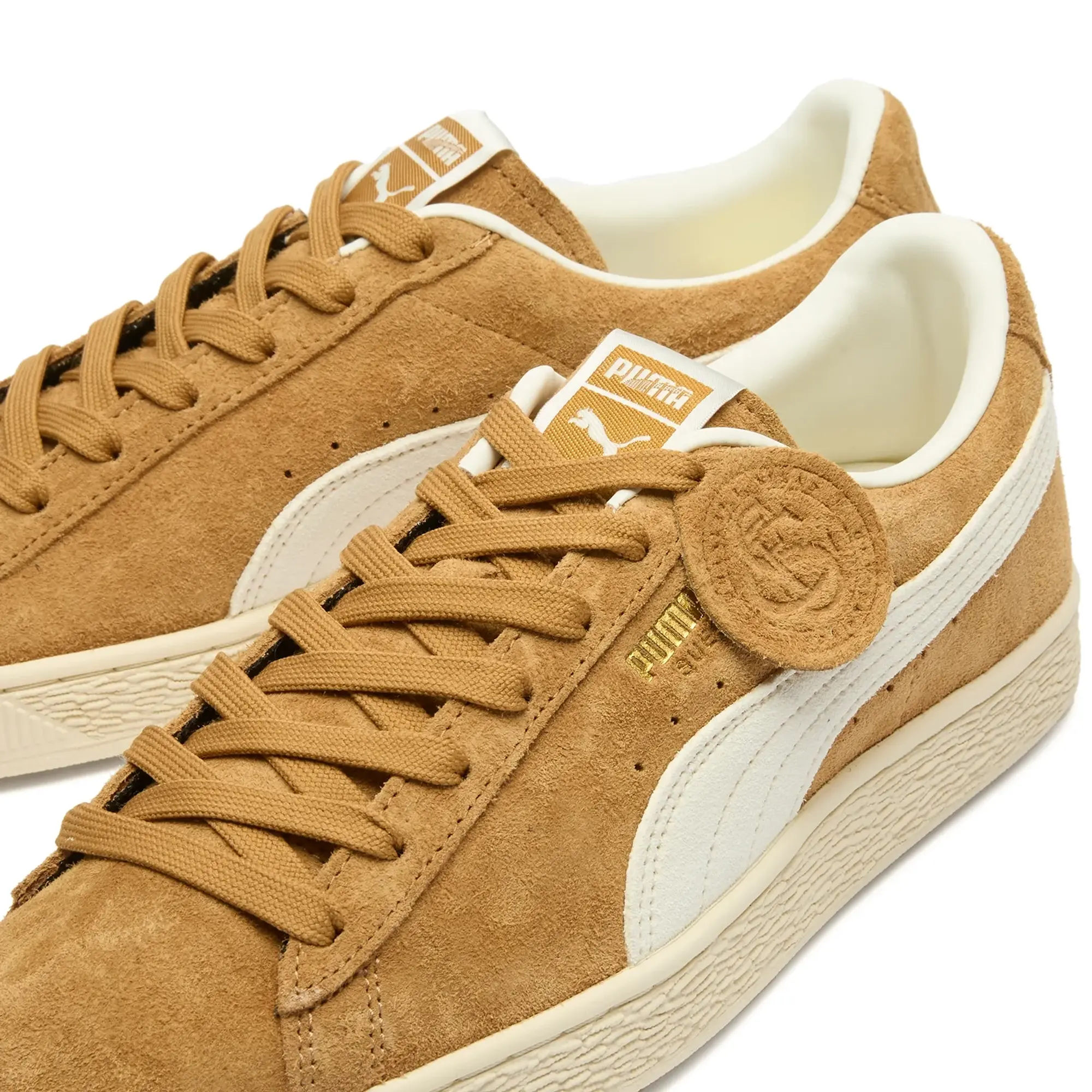 Puma Suede Charles F. Stead IV Sneaker Honey Butter/White